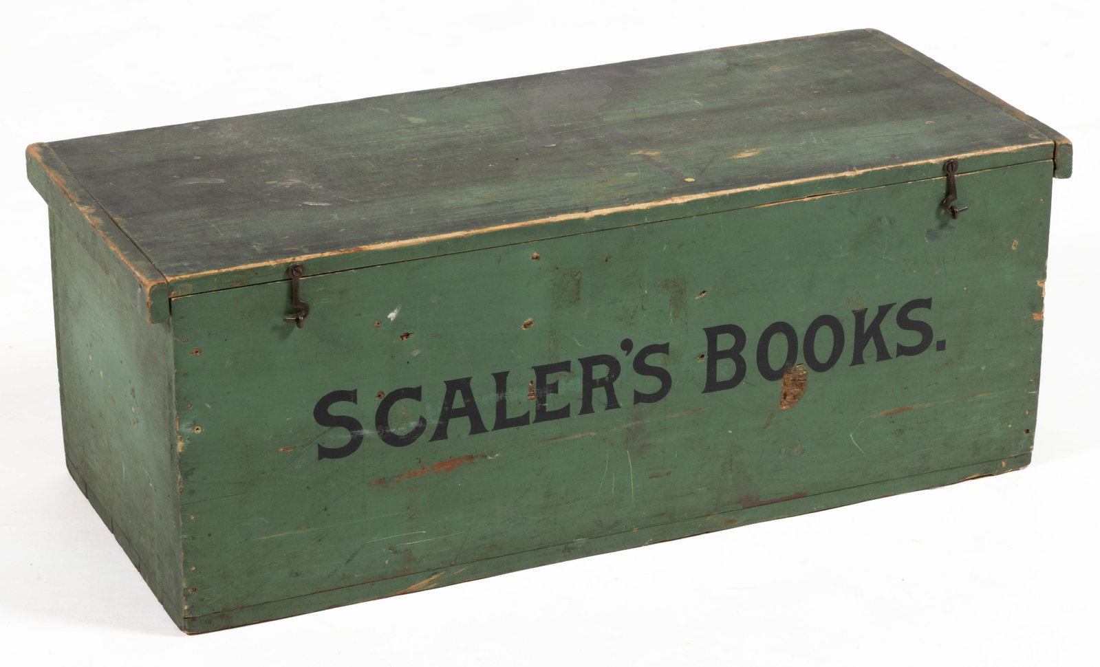AMERICAN PAINT-DECORATED BASSWOOD ADVERTISING / SHIPPING BOX (1 of 7)