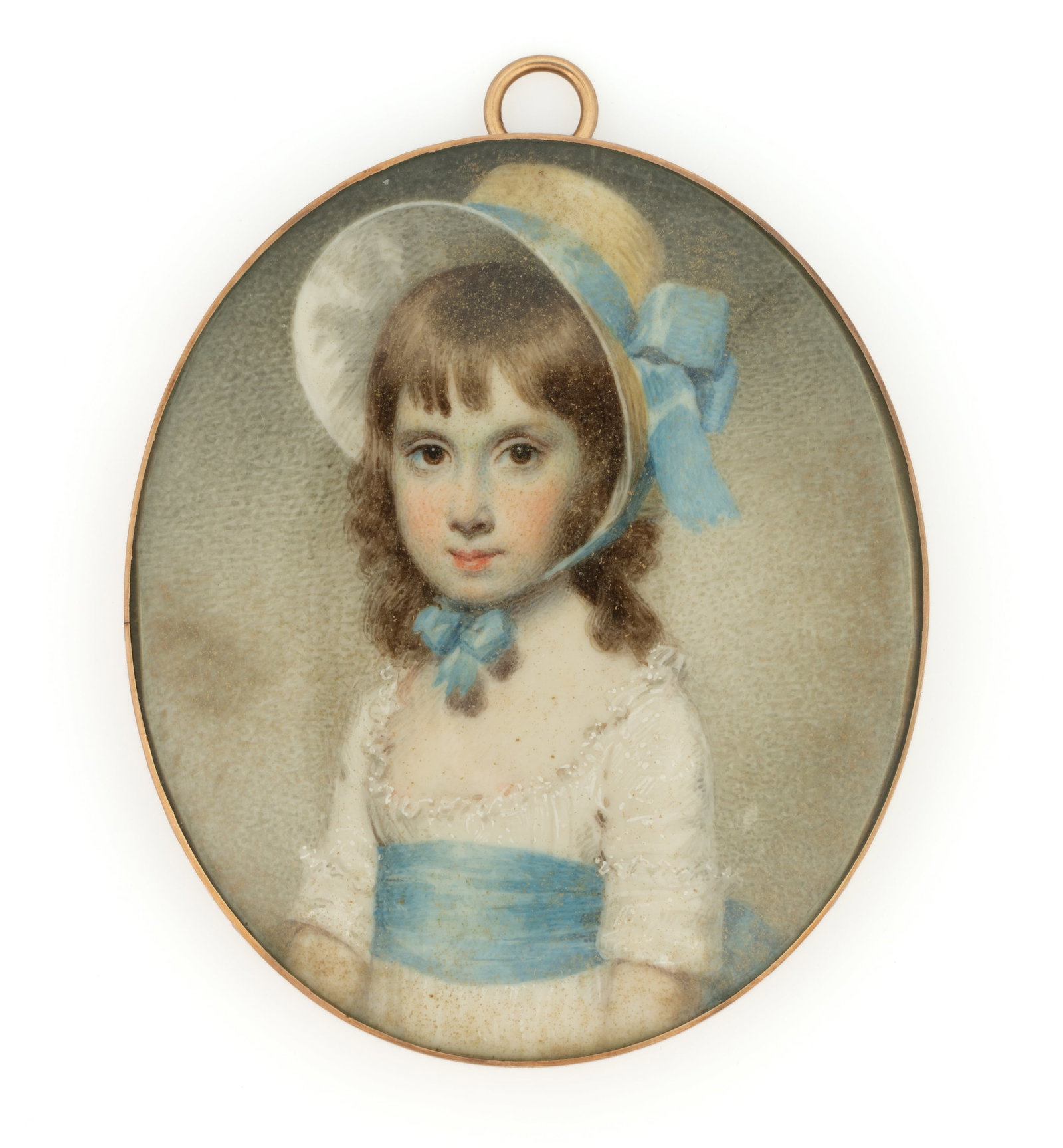 THOMAS SULLY (AMERICAN, 1783-1872), ATTRIBUTED, MINIATURE PORTRAIT OF ANNA BURTON GEORGE (RICHMOND, (1 of 2)