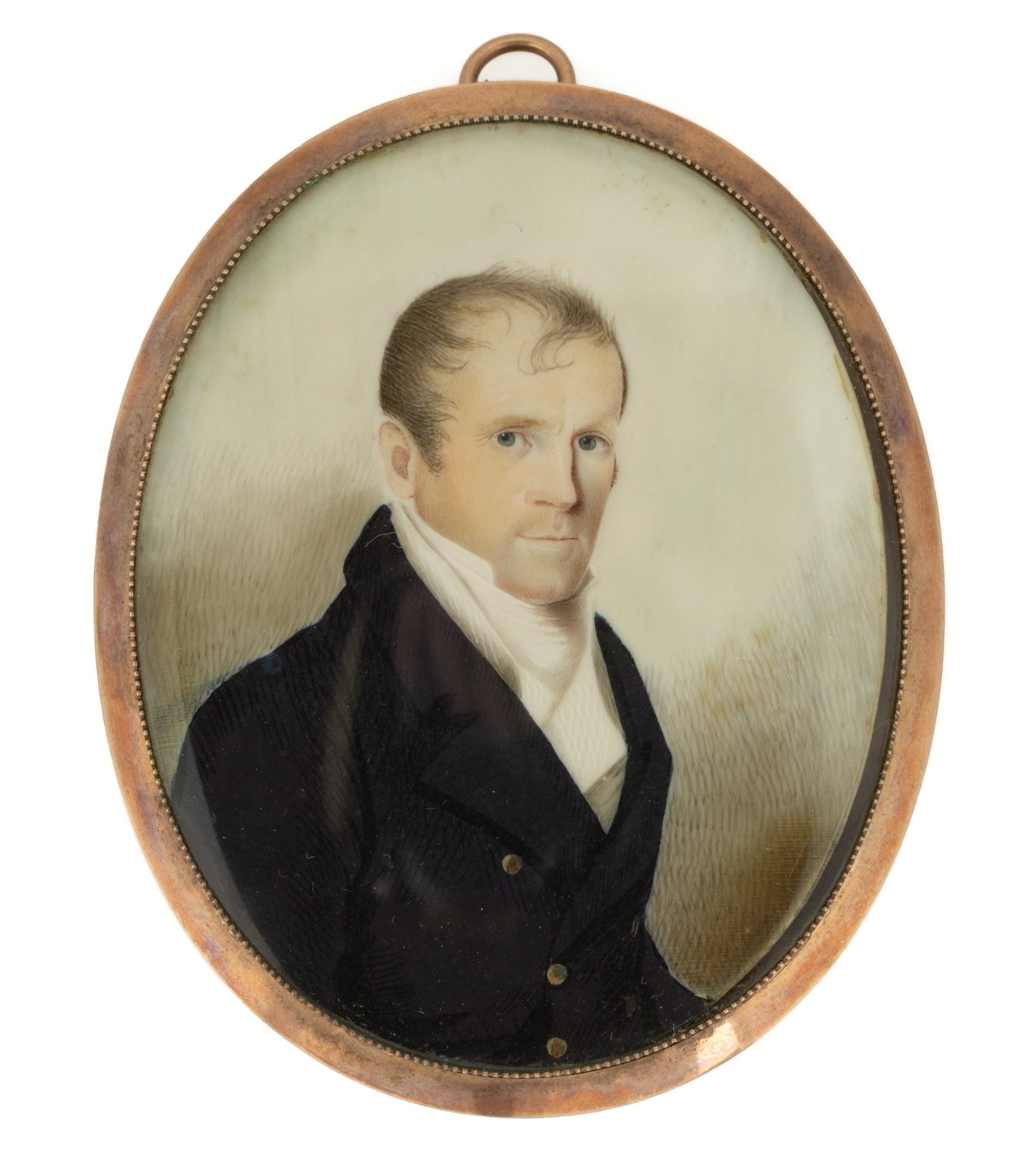 LAWRENCE (1769-1803) OR THOMAS SULLY (1783-1872), ATTRIBUTED, MINIATURE PORTRAIT OF MAJOR BYRD (1 of 3)