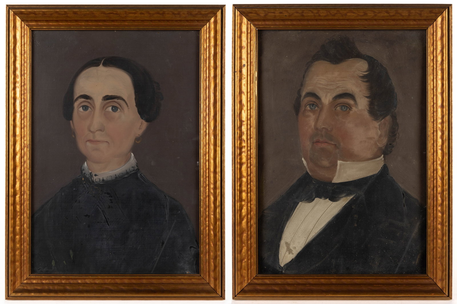 PAIR OF PRIOR-HAMBLIN SCHOOL PORTRAITS OF A HUSBAND AND WIFE (1 of 7)