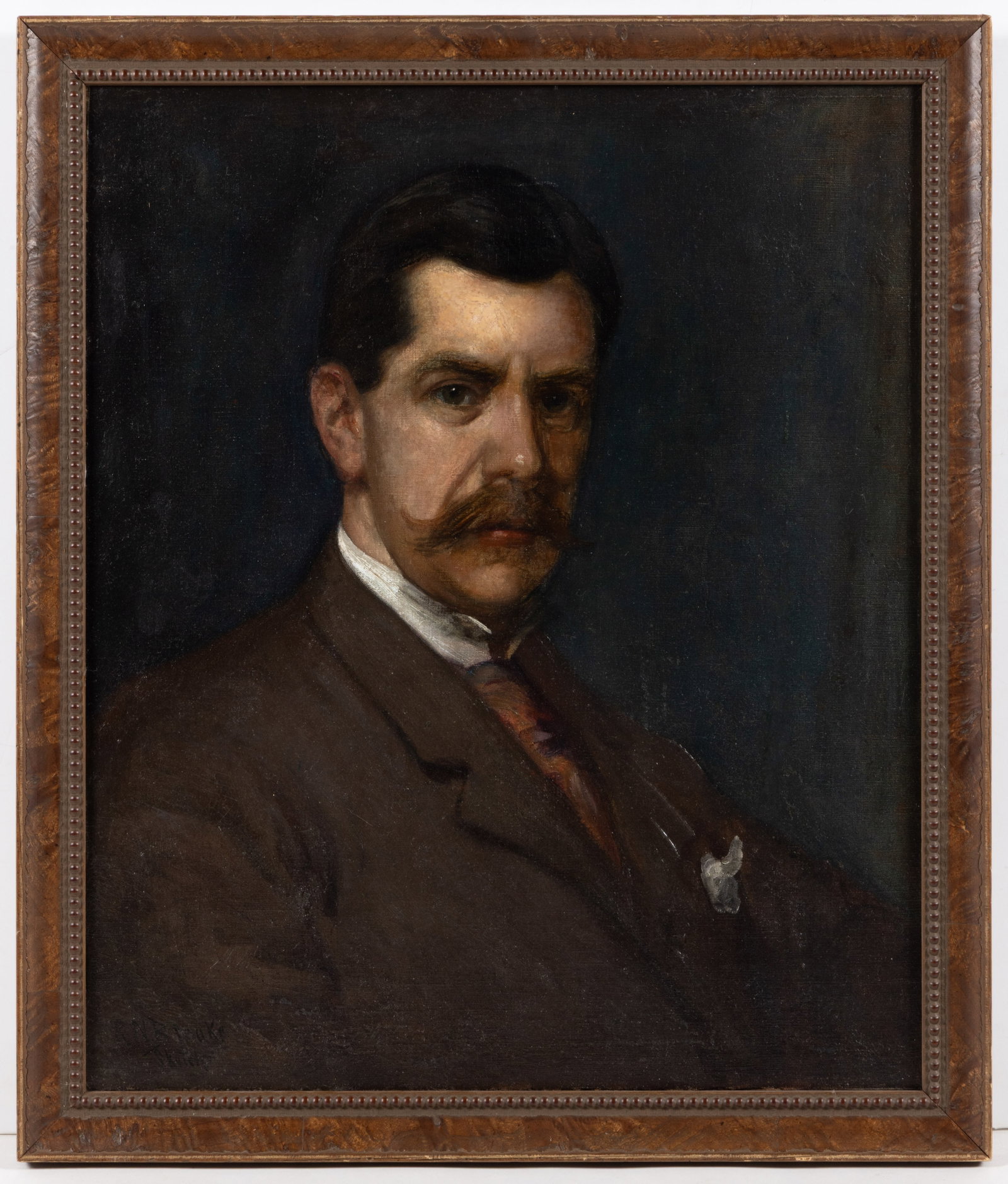 RICHARD NORRIS BROOKE (VIRGINIA, 1847-1920) PORTRAIT OF A GENTLEMAN / SELF PORTRAIT (1 of 4)