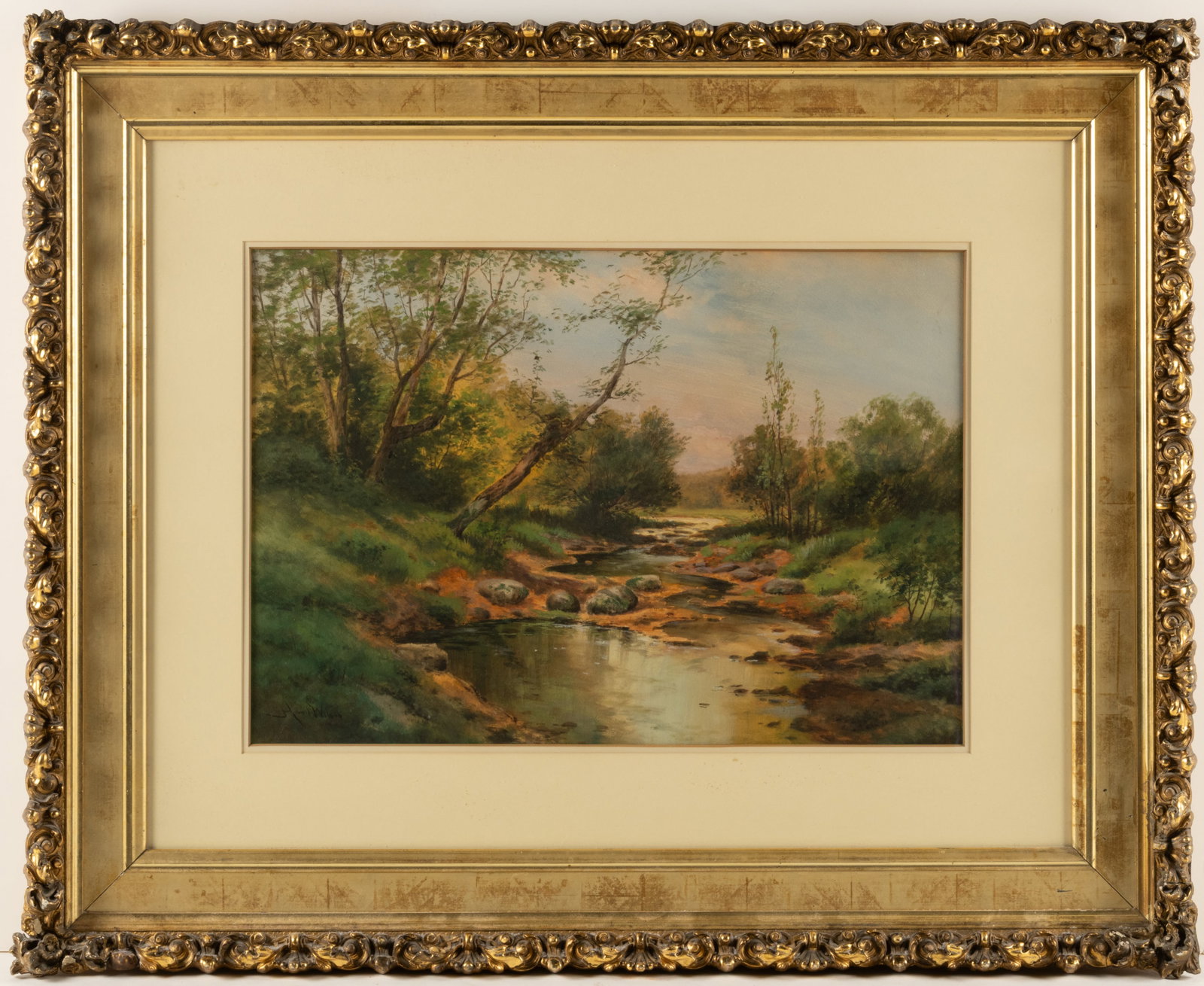 J. HOWELL WILSON (AMERICAN, B.1849) WATERCOLOR LANDSCAPE (1 of 4)