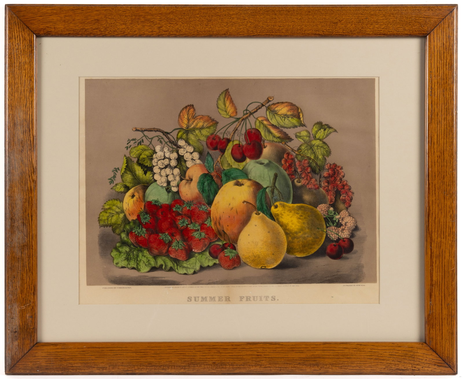 CURRIER & IVES "SUMMER FRUITS" PRINT (1 of 3)