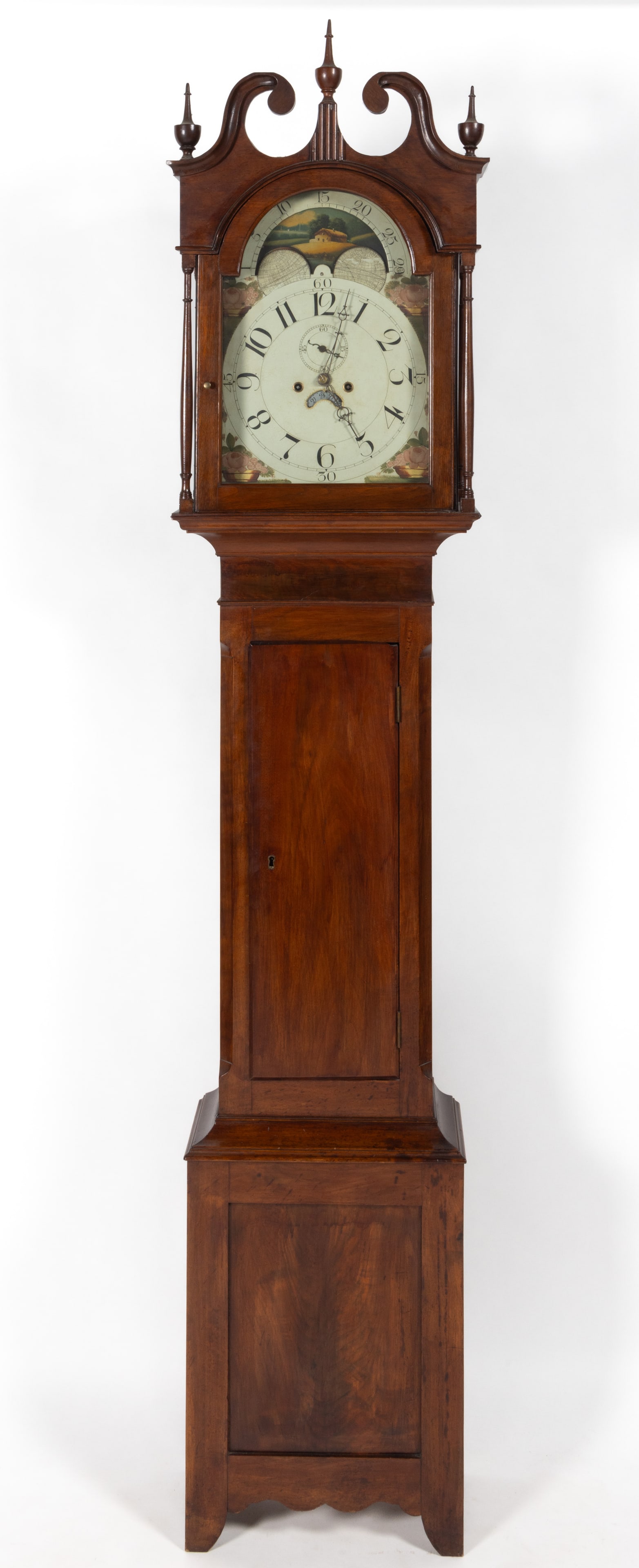 WINCHESTER, FREDERICK CO., SHENANDOAH VALLEY OF VIRGINIA, WALNUT TALL-CASE CLOCK (1 of 6)