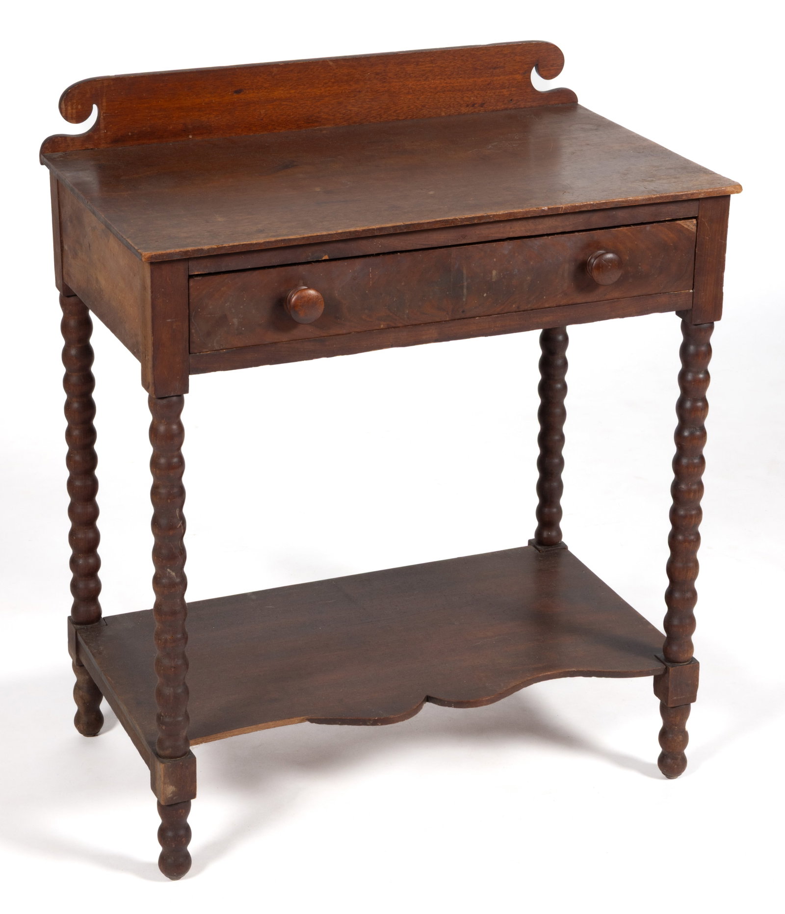 JOHN W. SIMPSON (ALEXANDRIA, VIRGINIA, 1827-1914) MAHOGANY OPEN WASHSTAND (1 of 8)