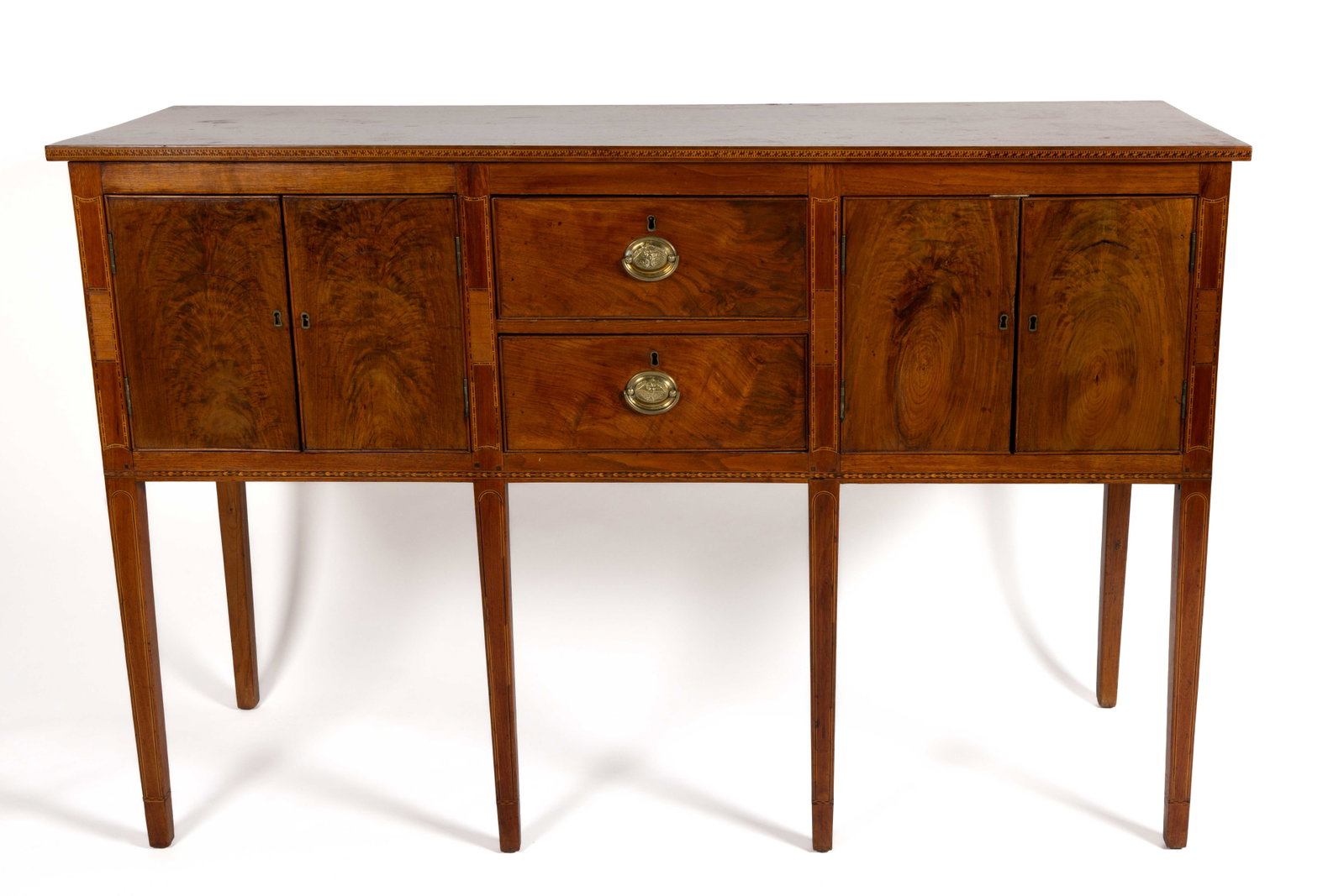 FINE NORTH CAROLINA FEDERAL INLAID WALNUT SIDEBOARD / HUNTBOARD (1 of 16)