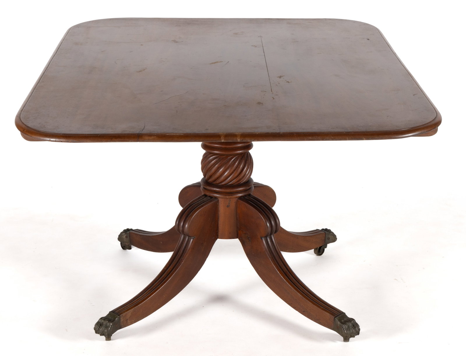 AMERICAN CLASSICAL MAHOGANY BREAKFAST TABLE (1 of 6)