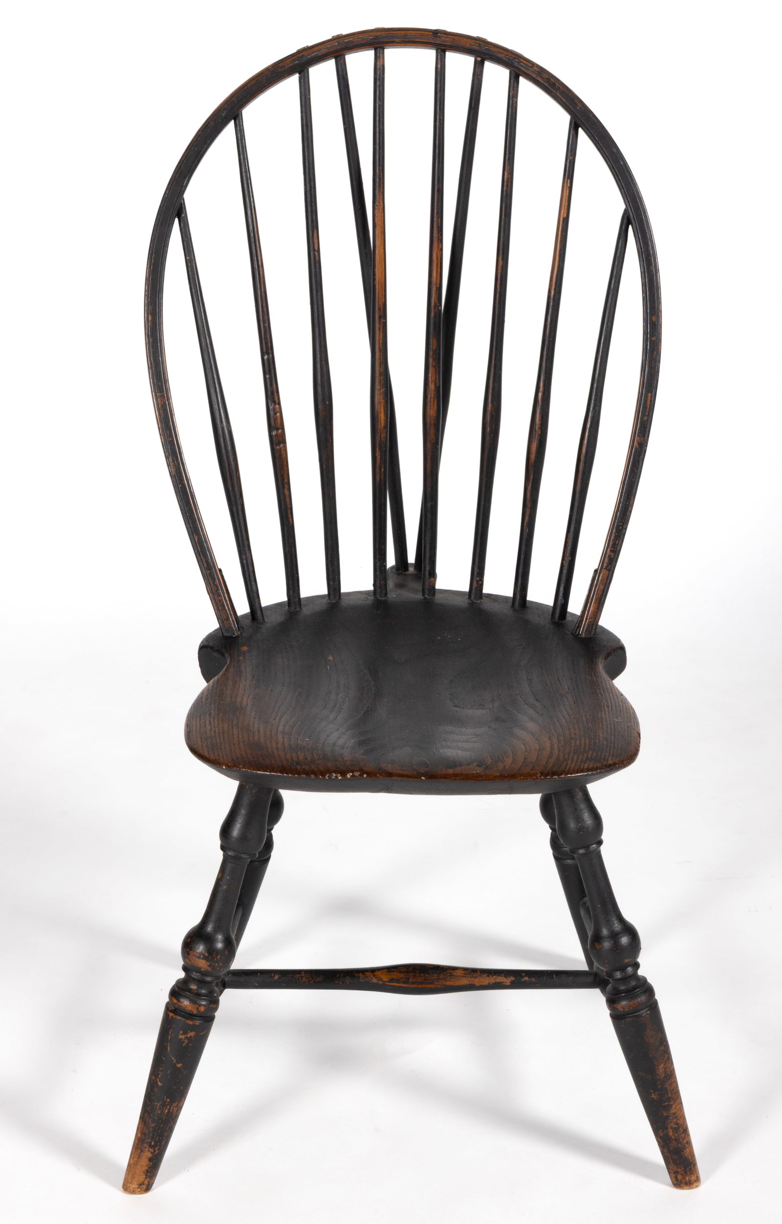 ELIJAH TRACY (NEW LISBON TOWNSHIP, CONNECTICUT, 1766-1807) BRACE-BACK WINDSOR SIDE CHAIR (1 of 4)