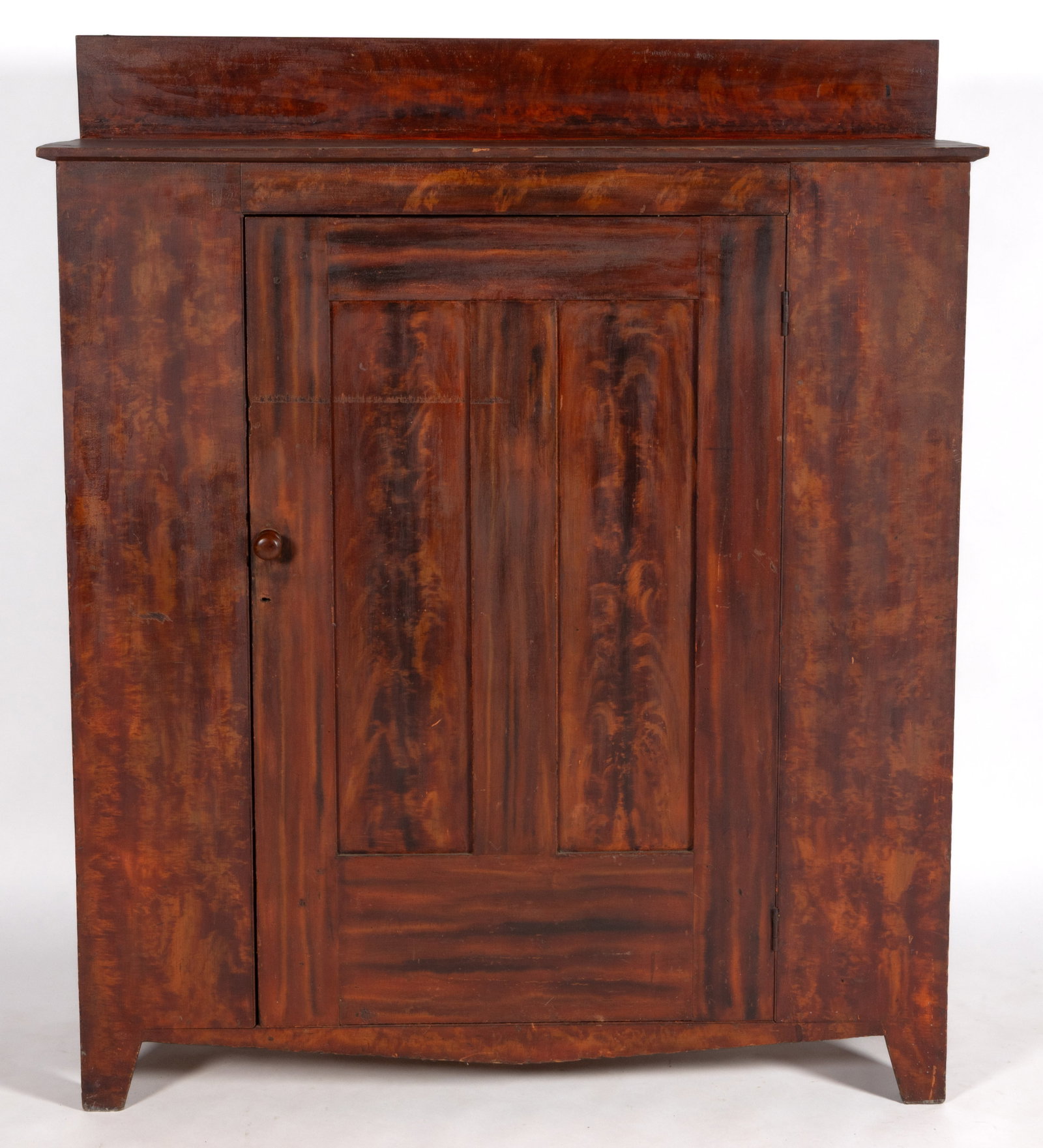 AMERICAN PAINT-DECORATED POPLAR JELLY CUPBOARD (1 of 8)