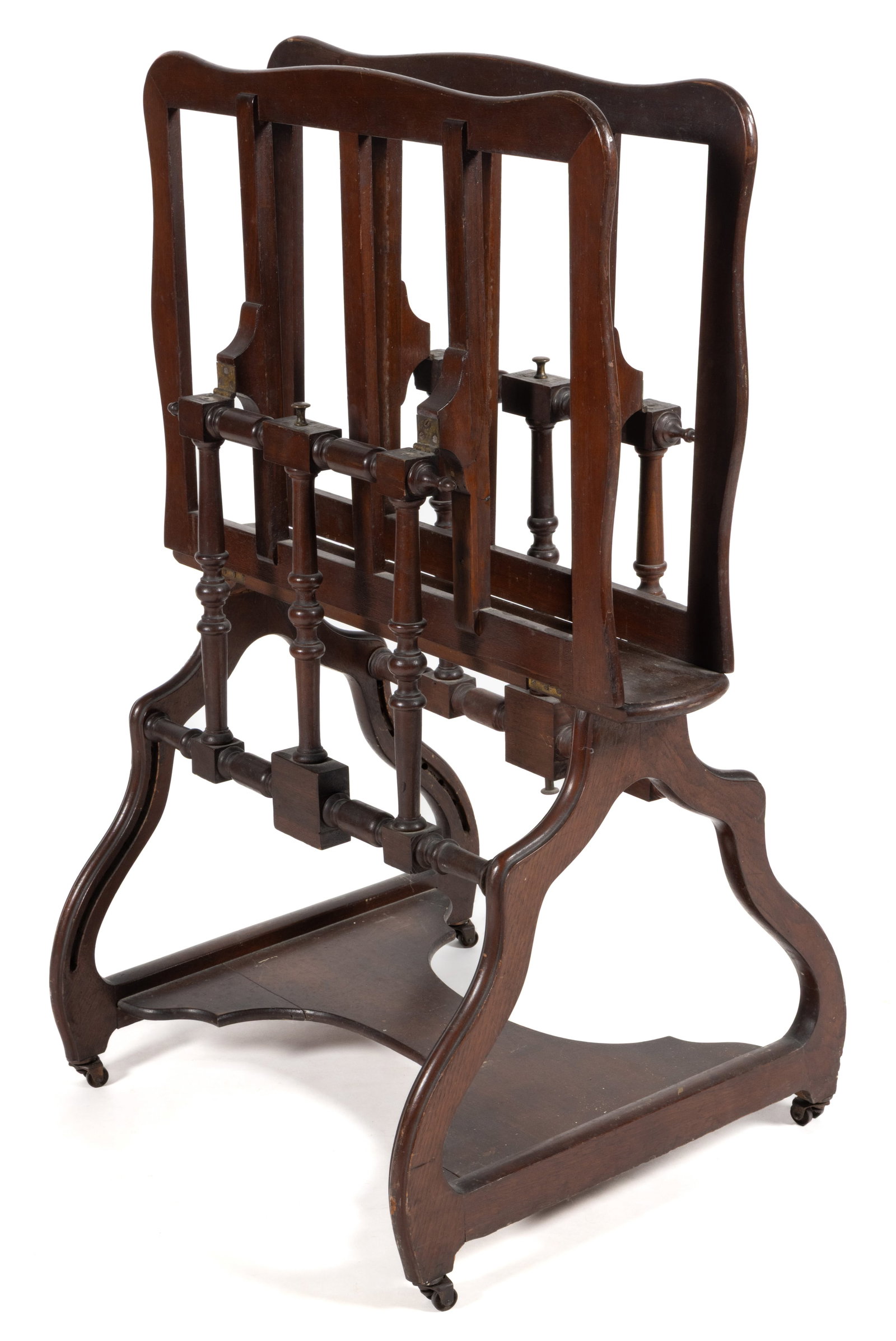 AMERICAN VICTORIAN WALNUT FOLIO STAND (1 of 3)