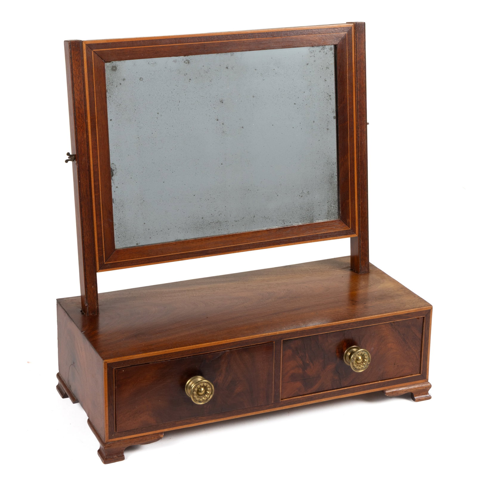 AMERICAN FEDERAL INLAID MAHOGANY DRESSING MIRROR (1 of 4)