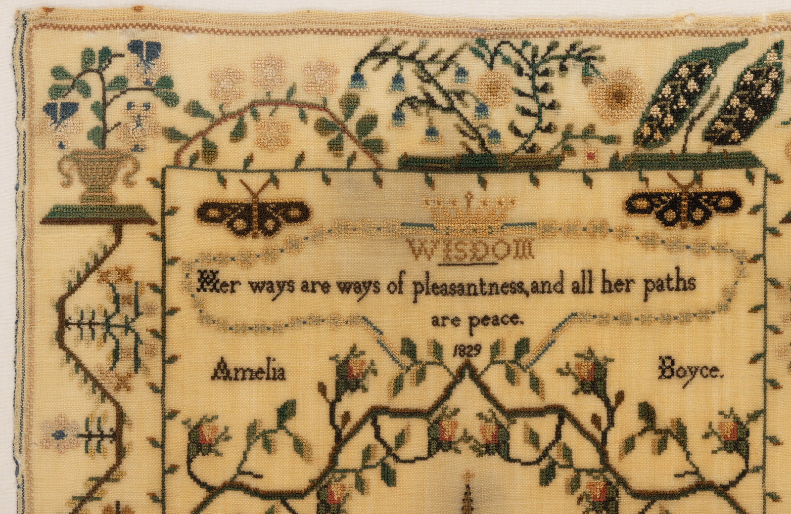 BRITISH PICTORIAL NEEDLEWORK SAMPLER - 2