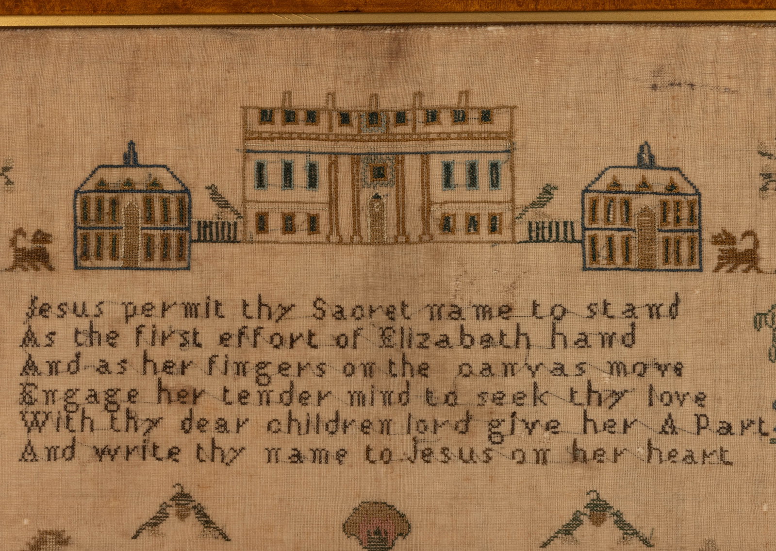 BRITISH PICTORIAL NEEDLEWORK SAMPLER - 2