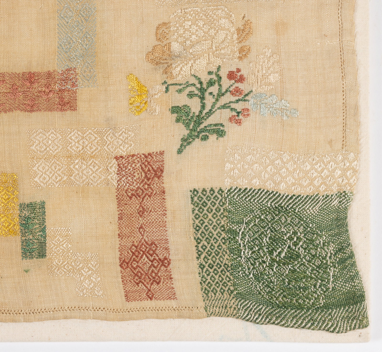 18TH CENTURY CONTINENTAL DARNING NEEDLEWORK SAMPLER - 3