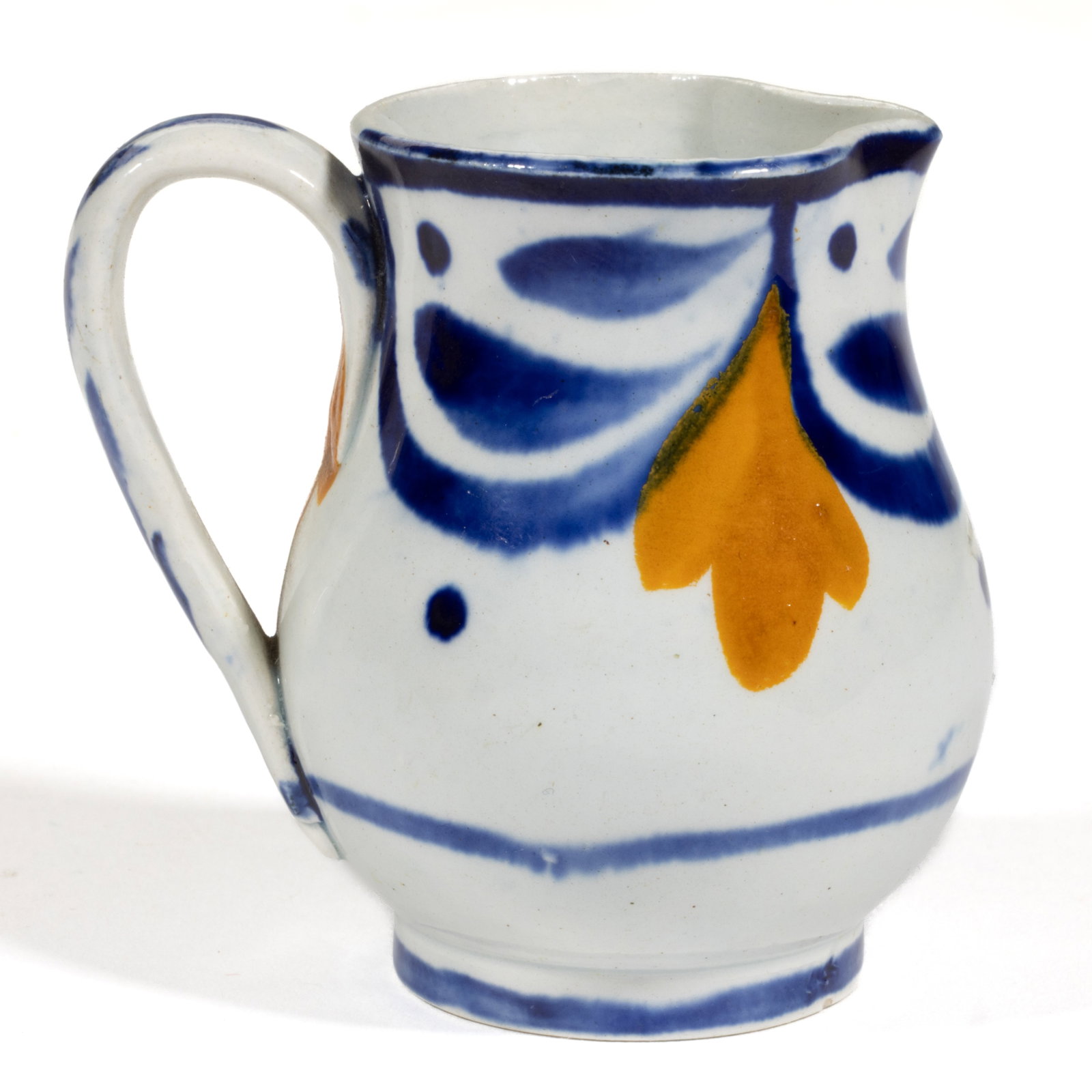 BRITISH PEARLWARE HAND-PAINTED CERAMIC MINIATURE / TOY PITCHER (1 of 5)