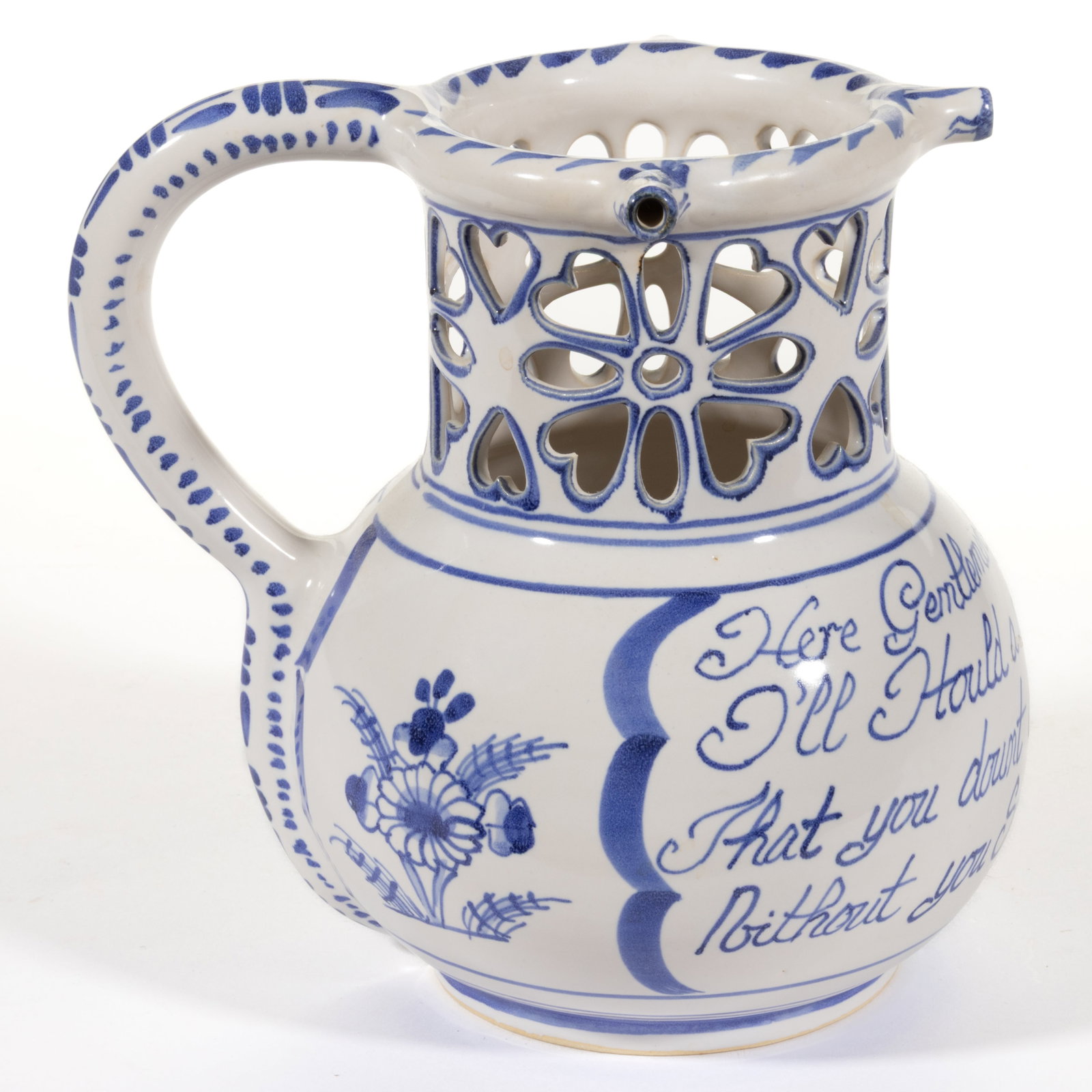 MICHELLE ERICKSON (VIRGINIA, B. 1960), REPRODUCTION HAND-PAINTED DELFT TIN-GLAZED EARTHENWARE PUZZLE (1 of 5)