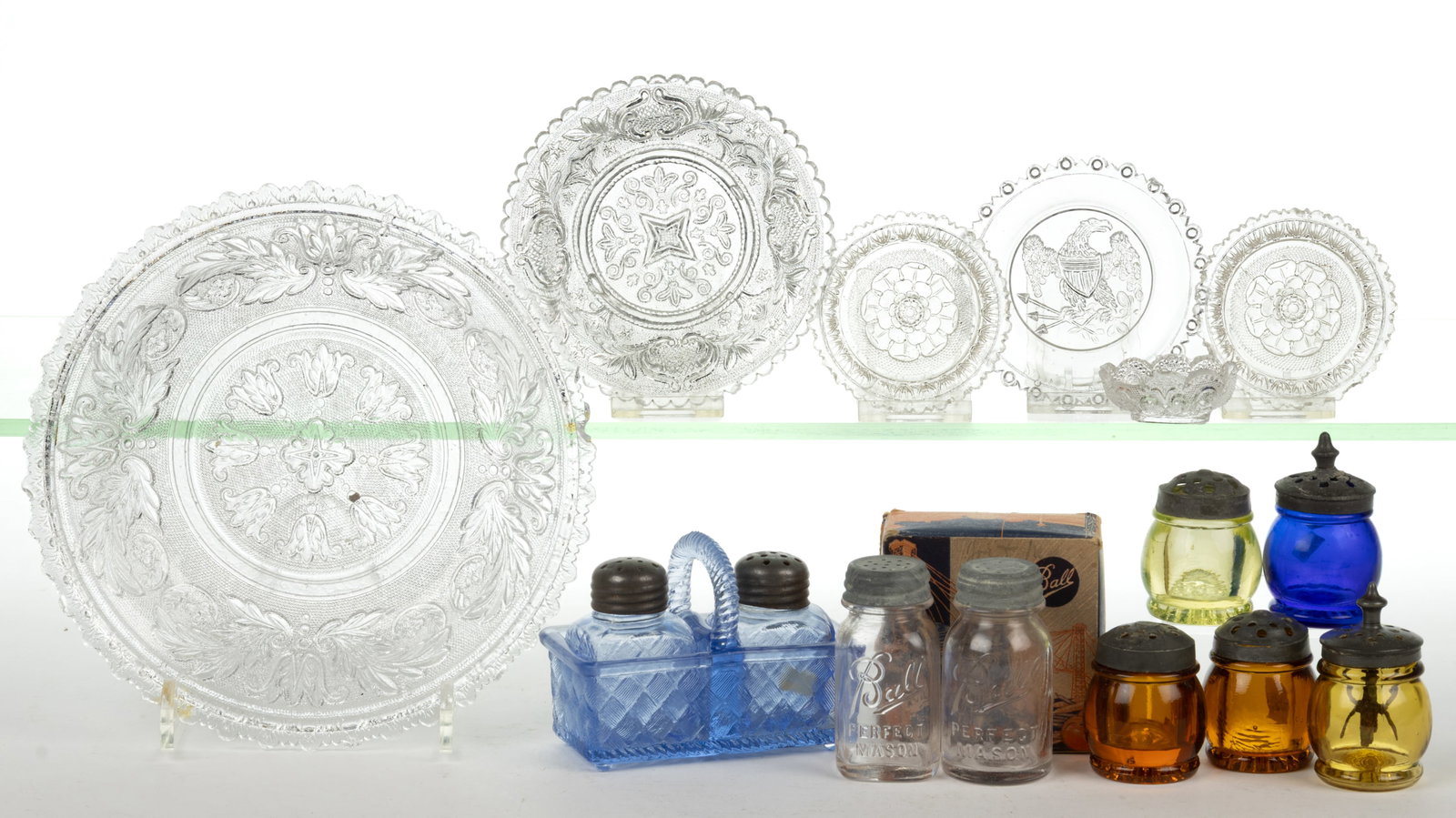 ASSORTED SANDWICH AND OTHER GLASS ARTICLES, LOT OF 13 (1 of 1)