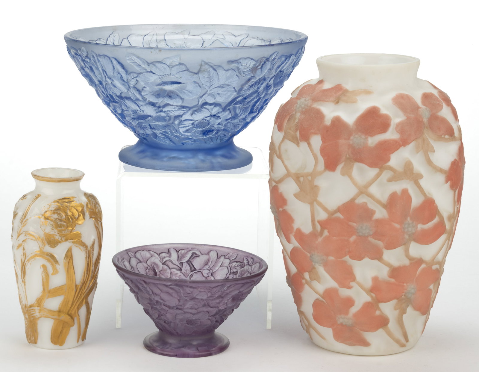 CONSOLIDATED ART GLASS ARTICLES, LOT OF FOUR (1 of 1)