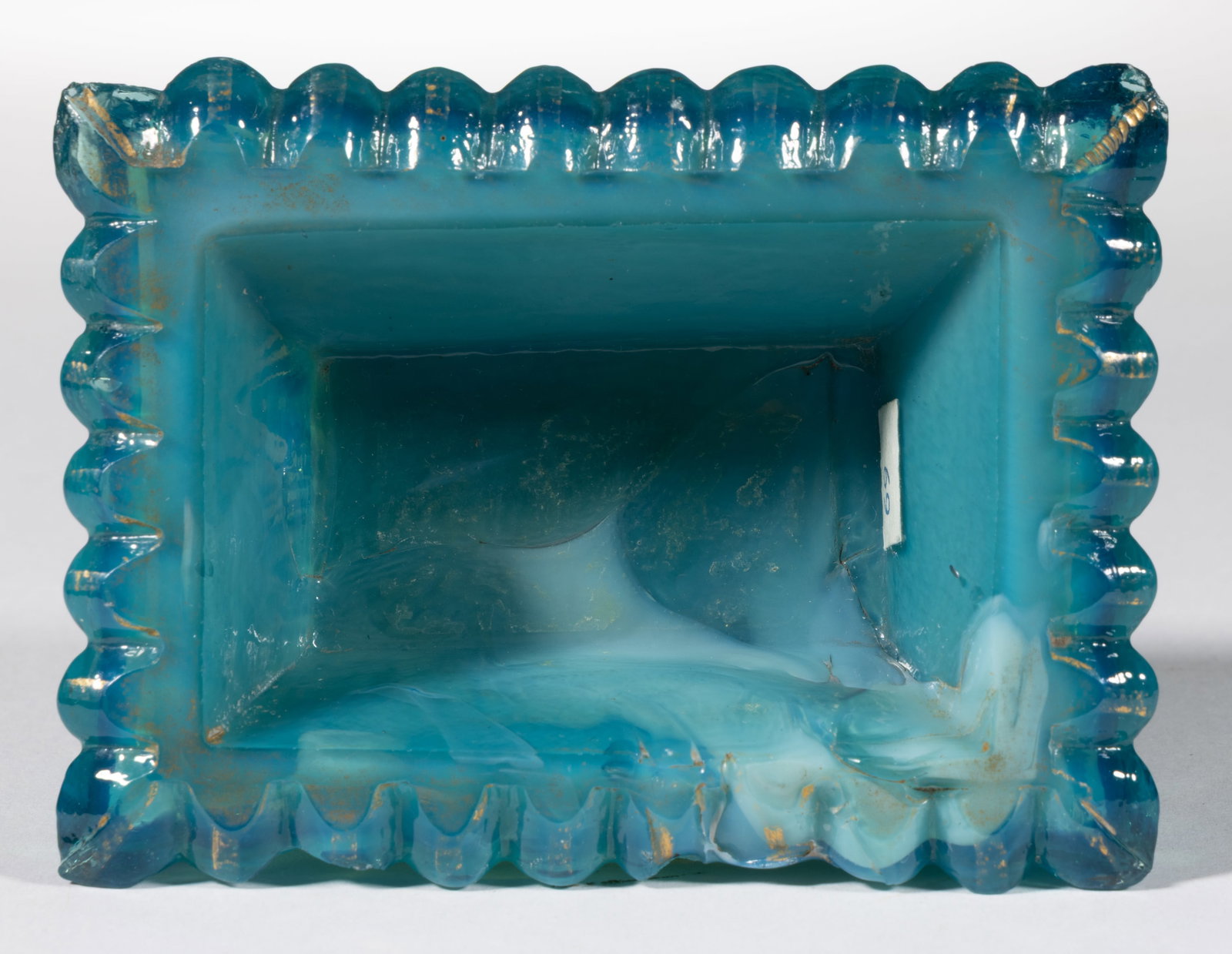 OG-18 RECTANGULAR ARCHES PRESSED OPEN SALT - 2