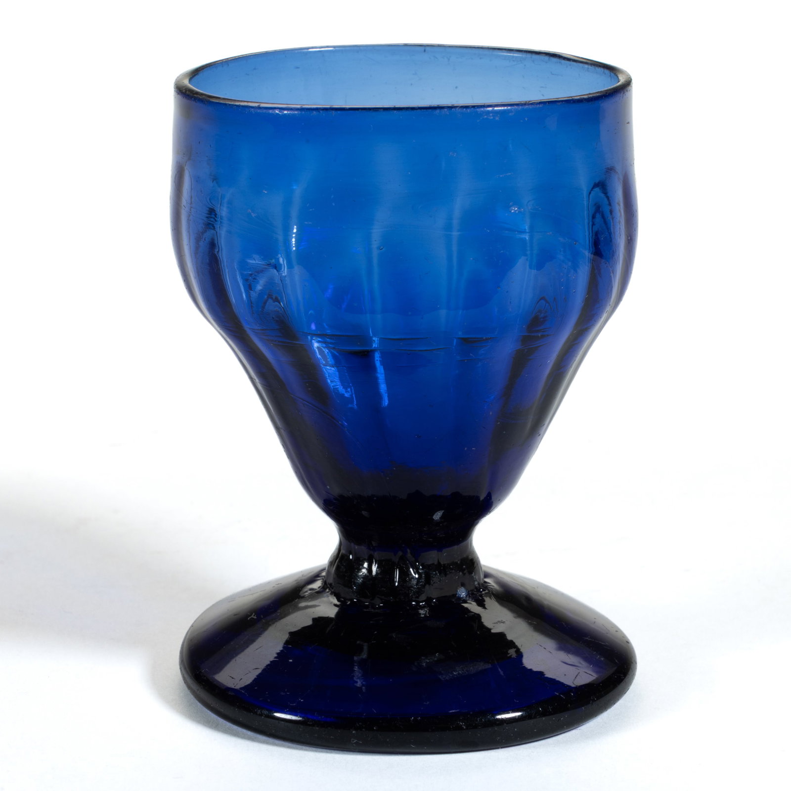 PATTERN-MOLDED RIBBED FOOTED OPEN SALT (1 of 2)