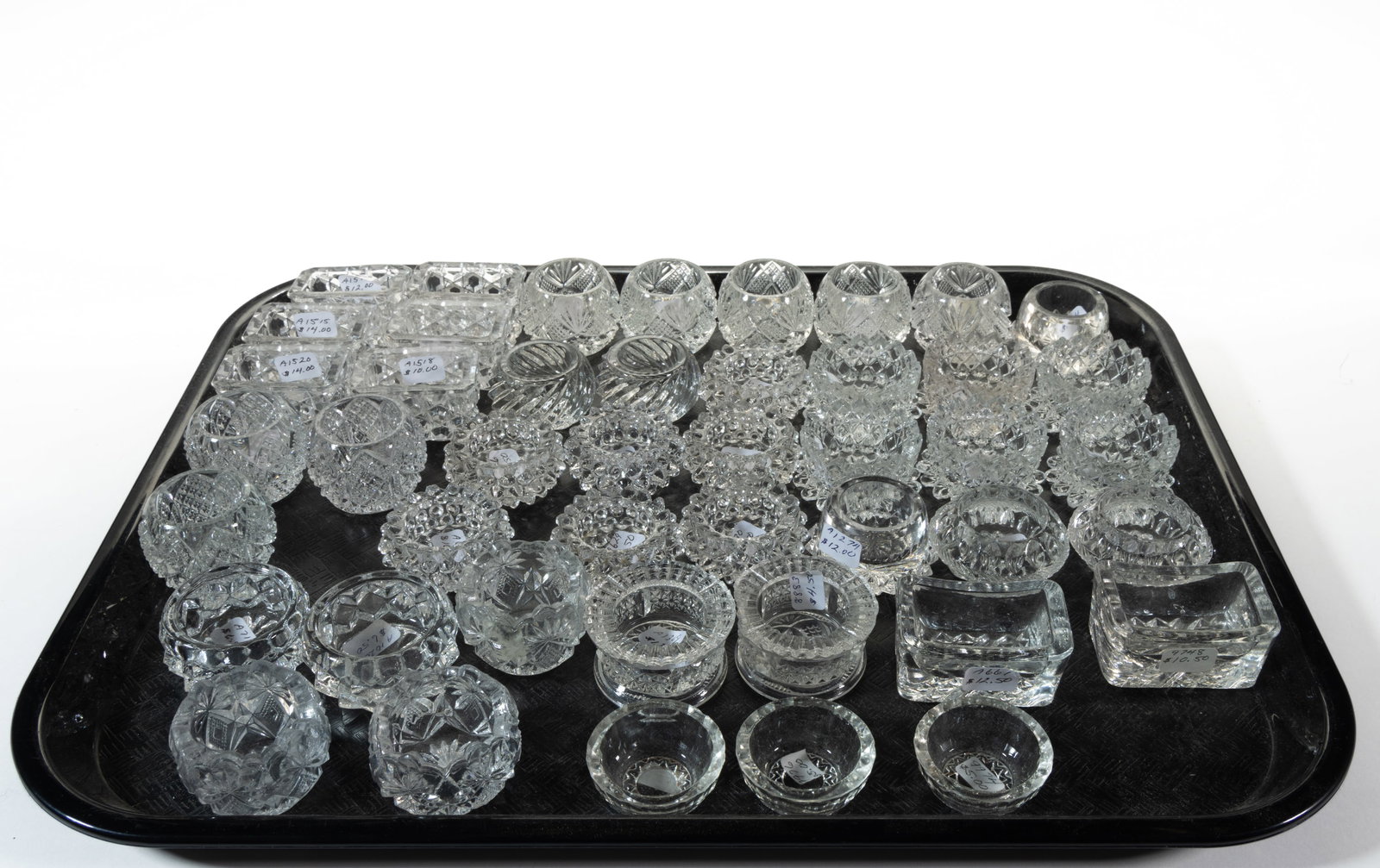 ASSORTED EAPG OPEN SALTS, LOT OF 45 (1 of 1)
