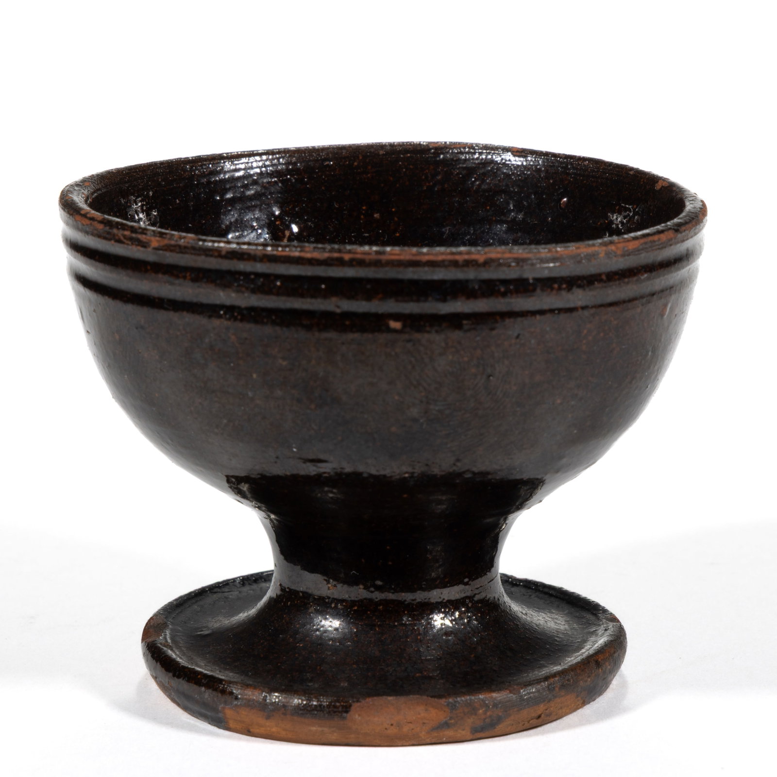 AMERICAN EARTHENWARE / REDWARE OPEN SALT - 2