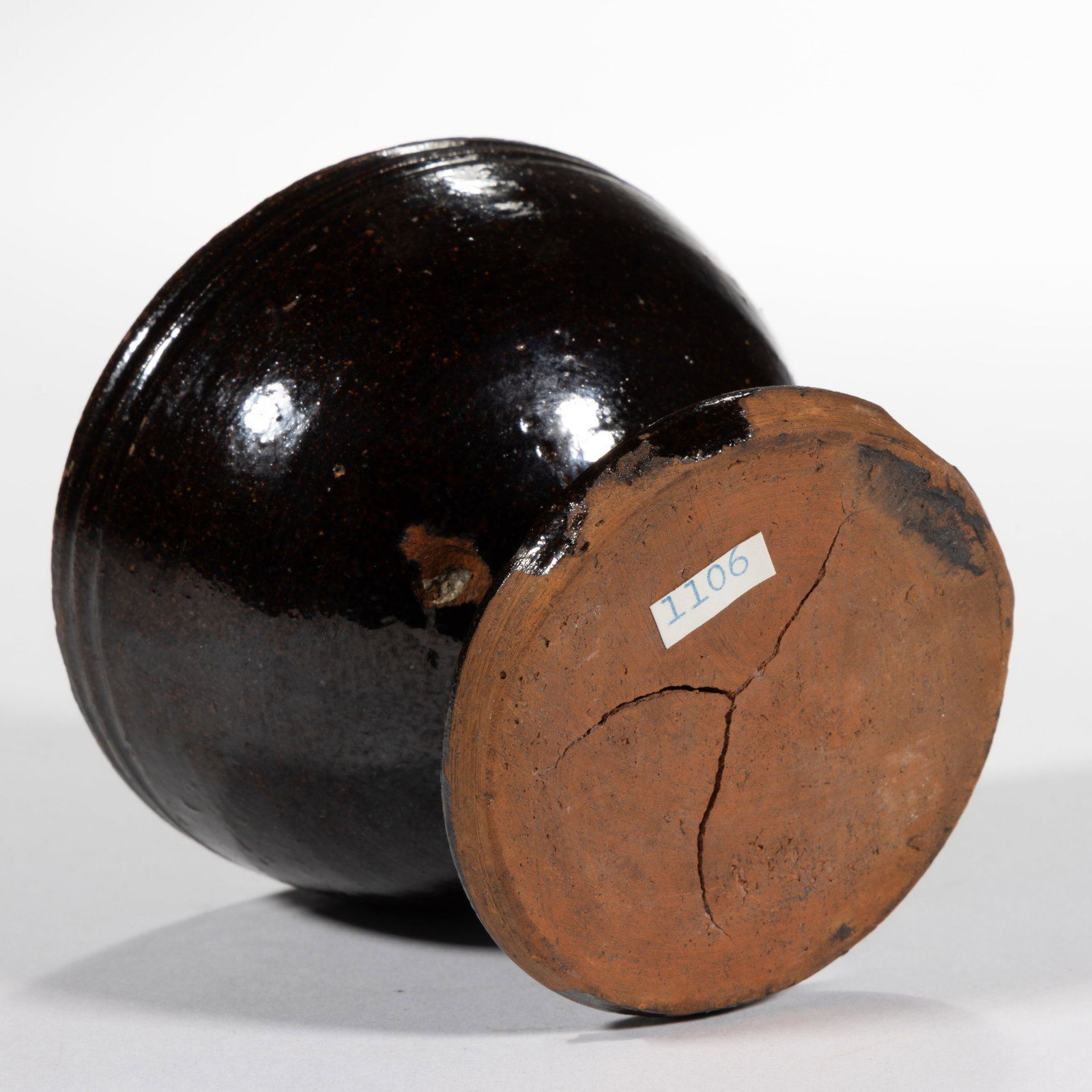 AMERICAN EARTHENWARE / REDWARE OPEN SALT - 3