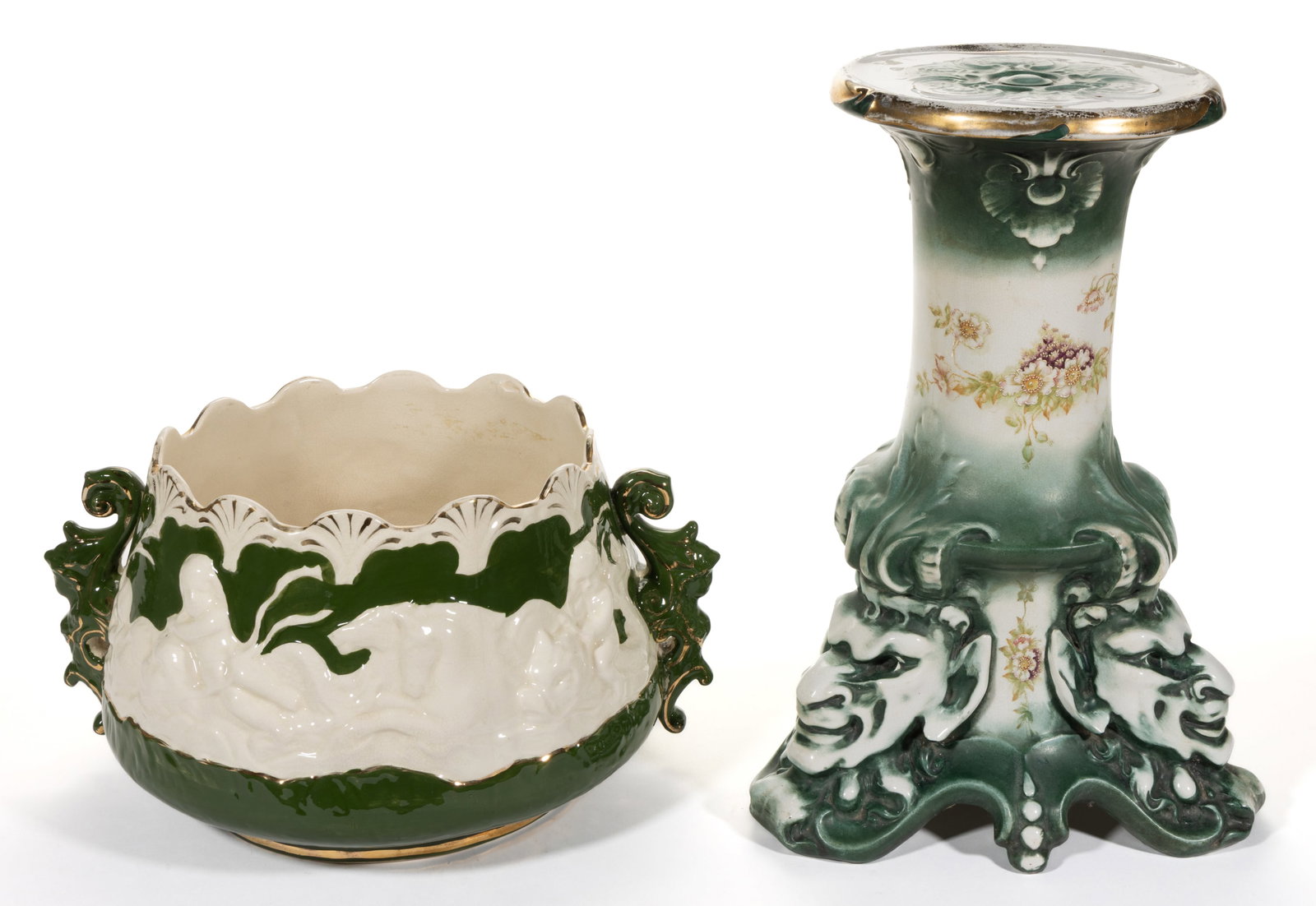 AMERICAN CERAMIC GARDEN ARTICLES, LOT OF TWO (1 of 3)