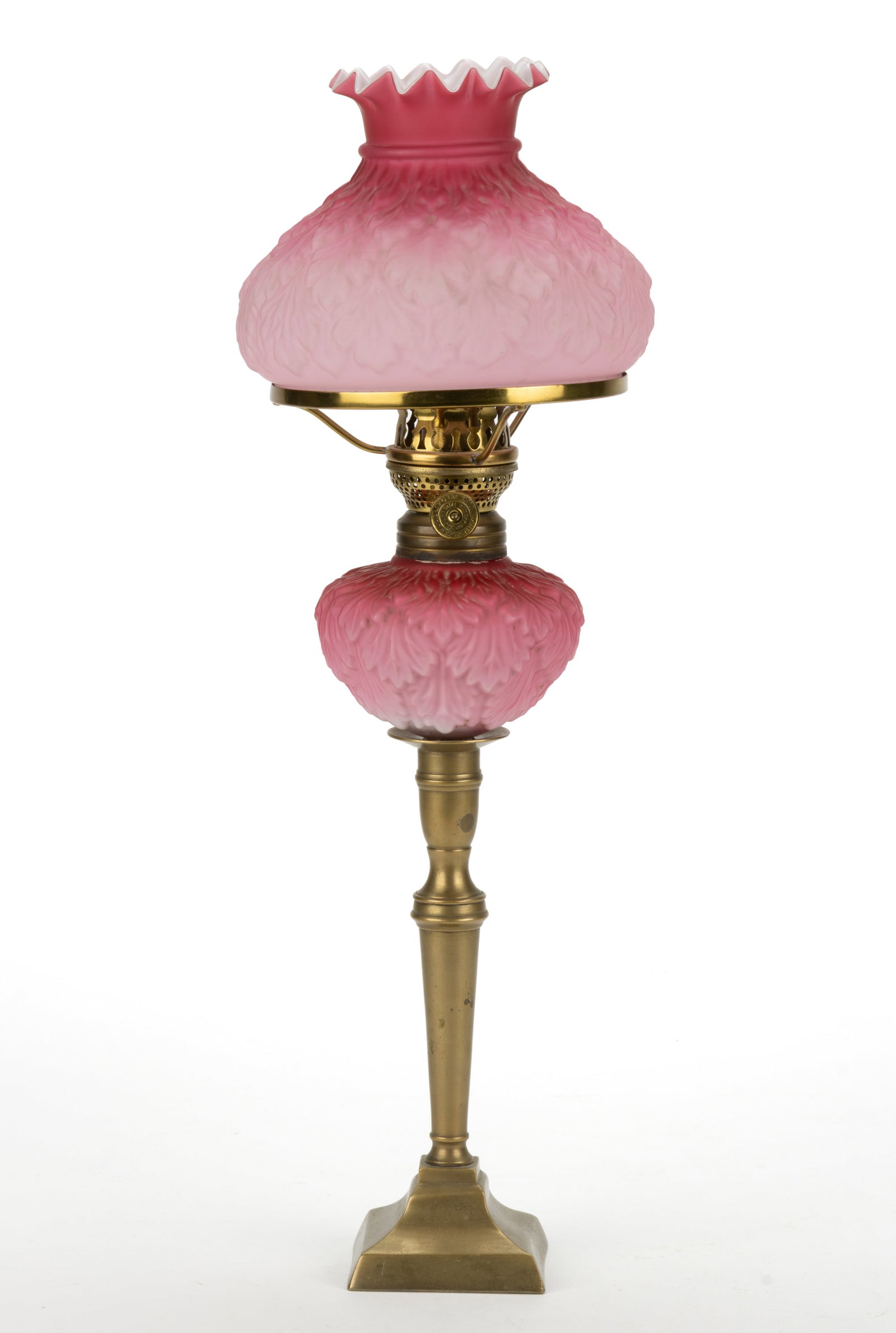 EMBOSSED ACANTHUS LEAF MINIATURE BANQUET PEG LAMP (1 of 2)
