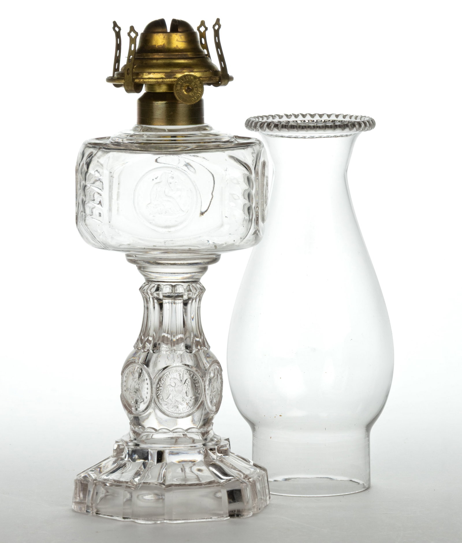 U. S. COIN NO. 50 KEROSENE STAND LAMP (1 of 1)