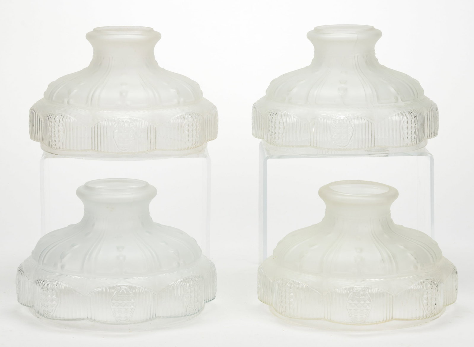 ALADDIN MODEL 501 MODERN KEROSENE LAMP SHADES, LOT OF FOUR (1 of 1)