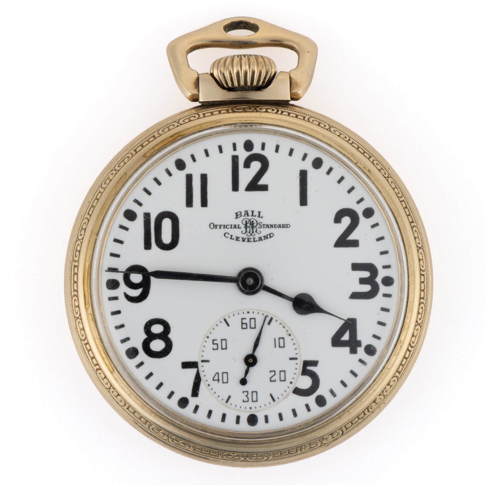 BALL-HAMILTON 21-JEWEL GRADE 999B MODEL 5 POCKET WATCH (1 of 3)