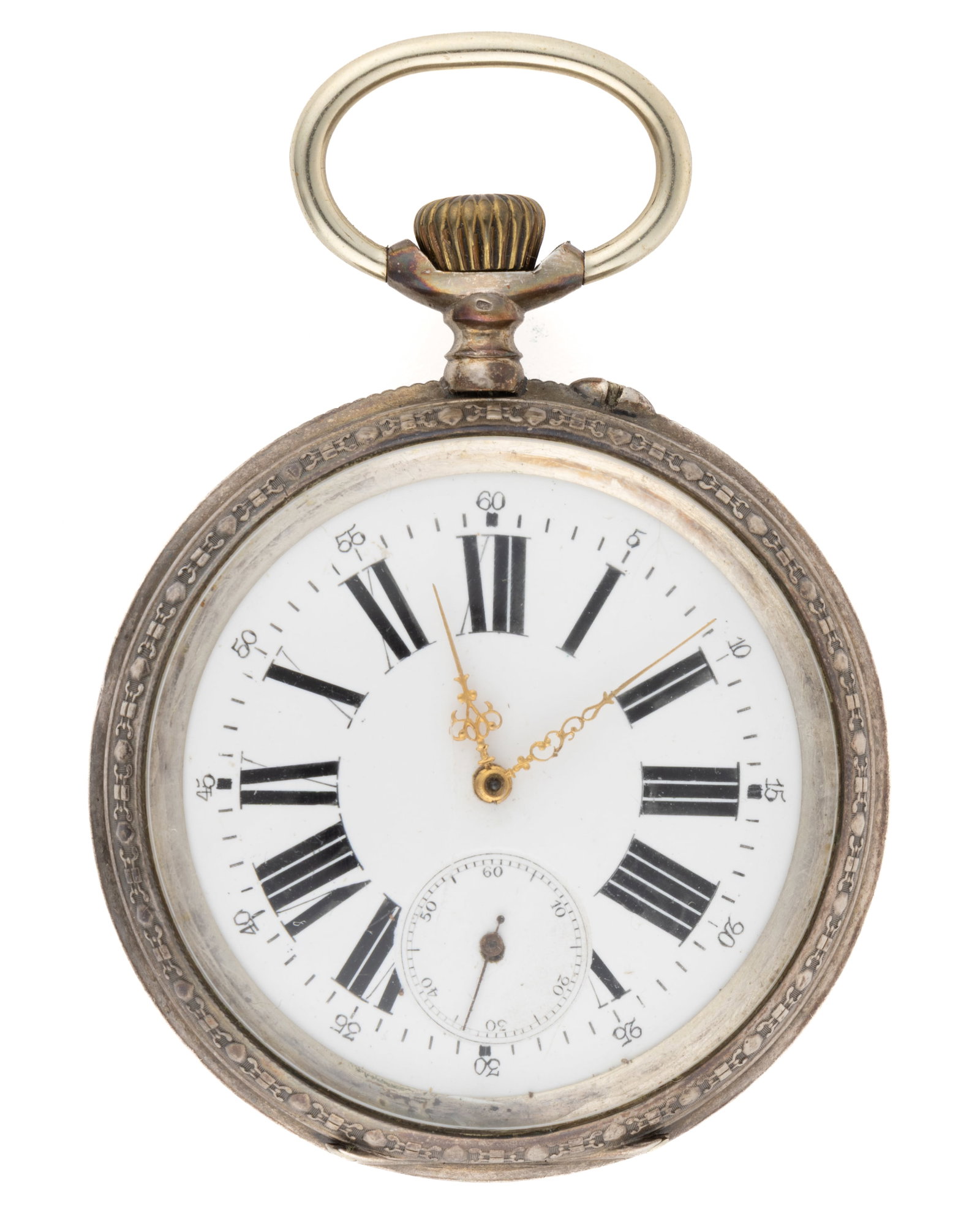 REMONTOIR SPIRAL BREGUET ANCRE LIGNE DROITE 15-JEWEL POCKET WATCH (1 of 6)