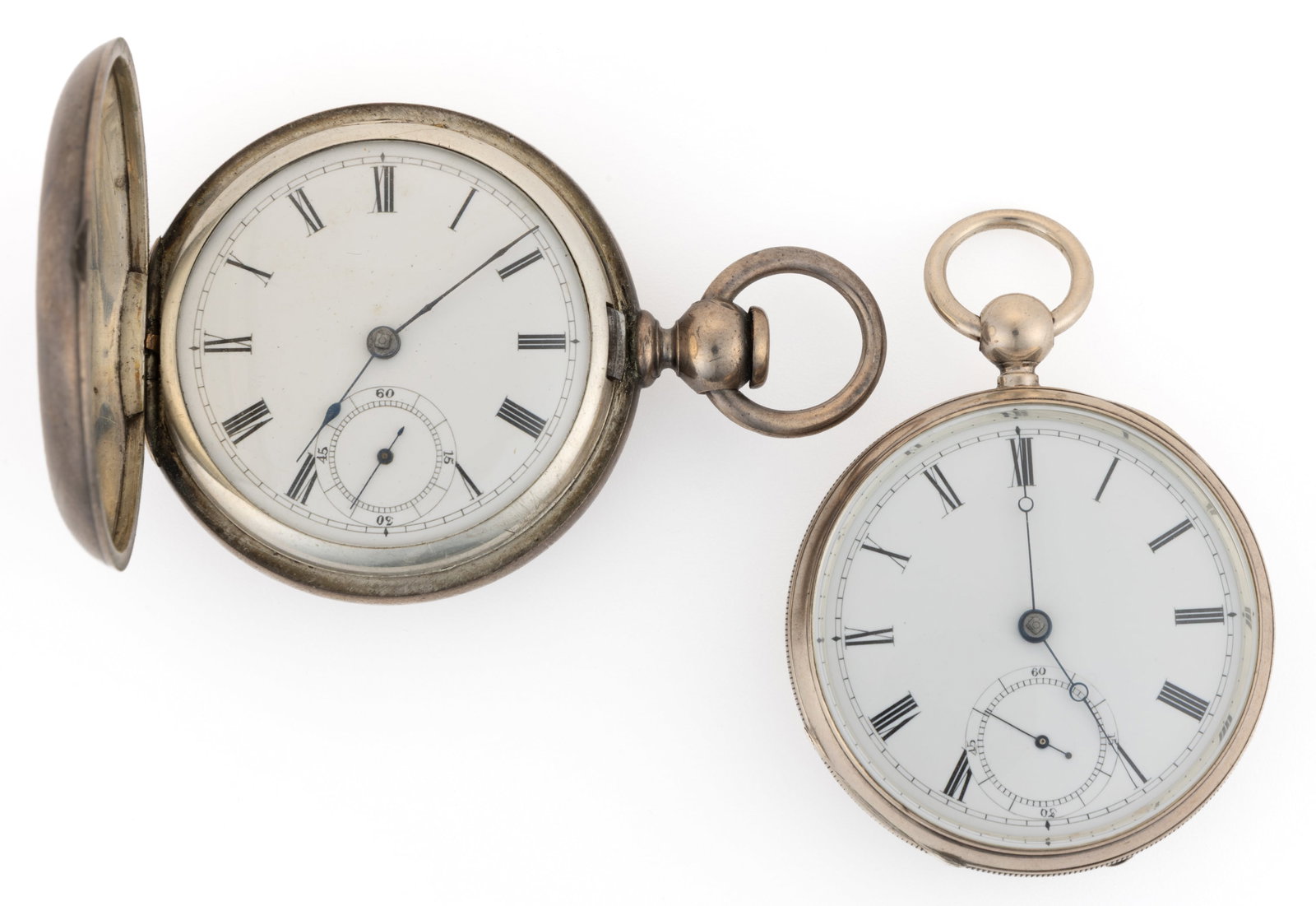 WALTHAM BROADWAY MODEL 1877 POCKET WATCHES, LOT OF TWO (1 of 6)