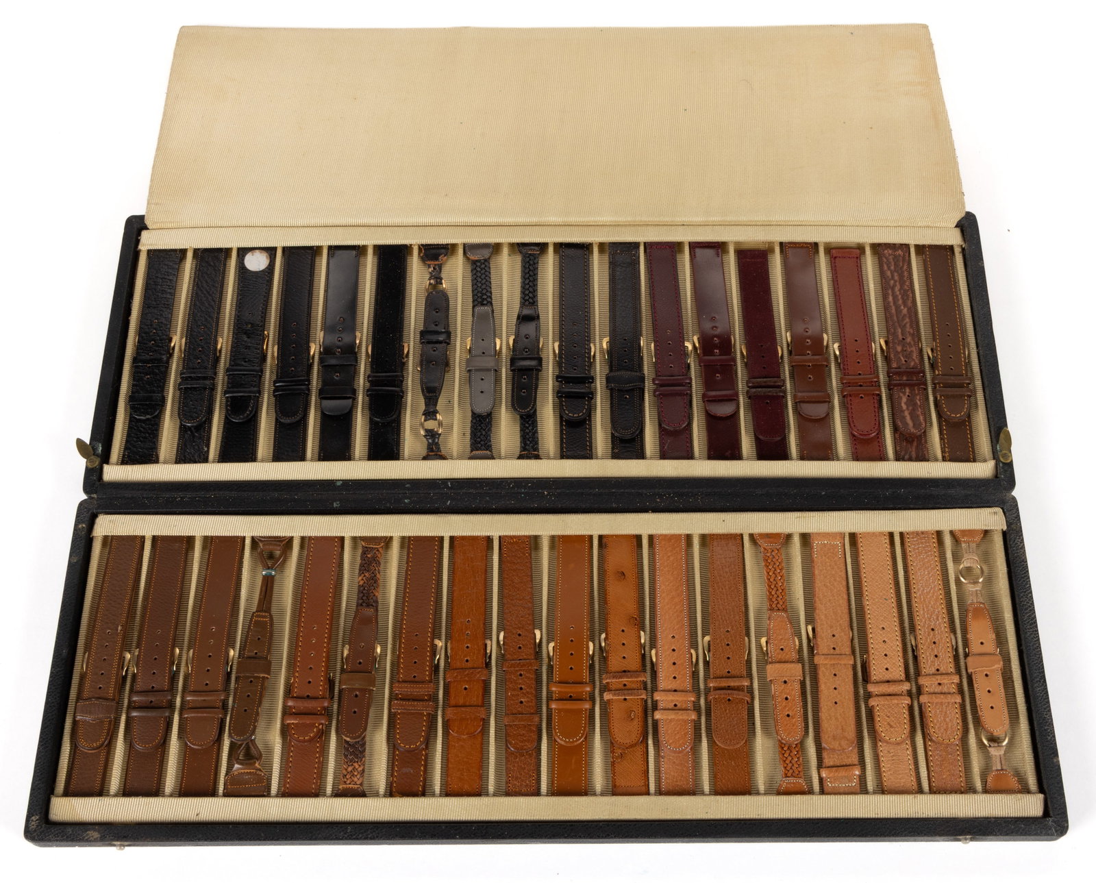 BINSON WATCH STRAP SAMPLE CASE WITH ORIGINAL STRAPS (1 of 2)