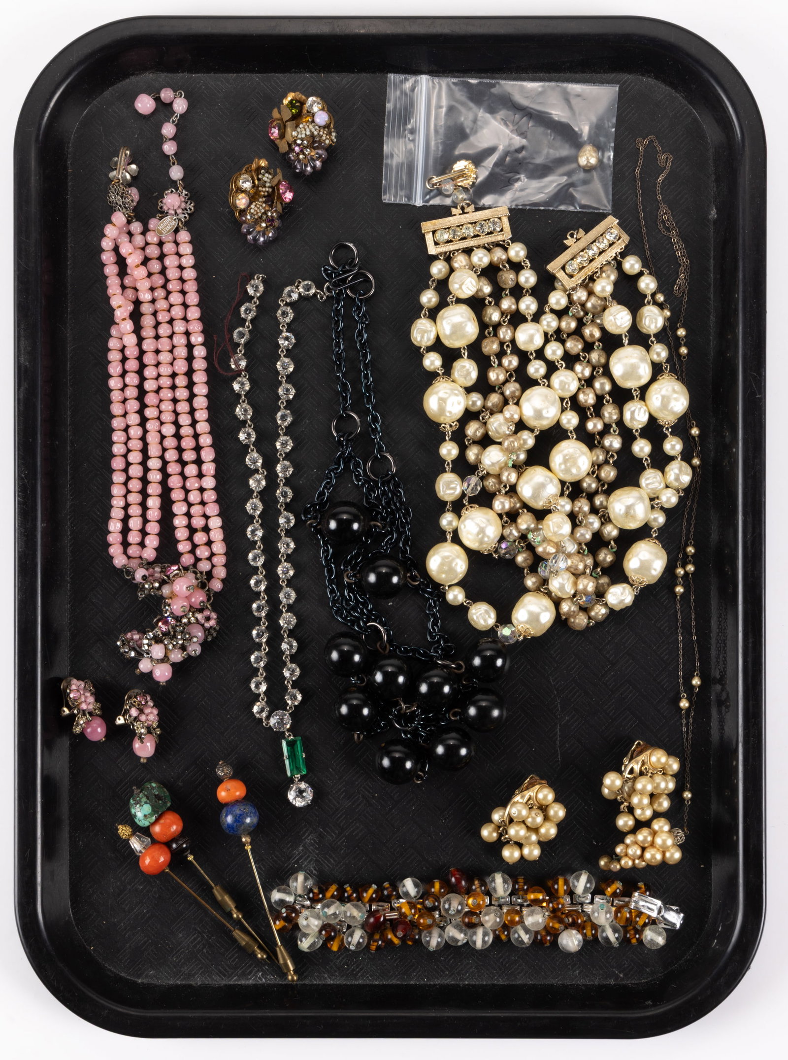 VINTAGE MIRIAM HASKELL AND OTHER COSTUME JEWELRY, LOT OF 15 PIECES (1 of 1)