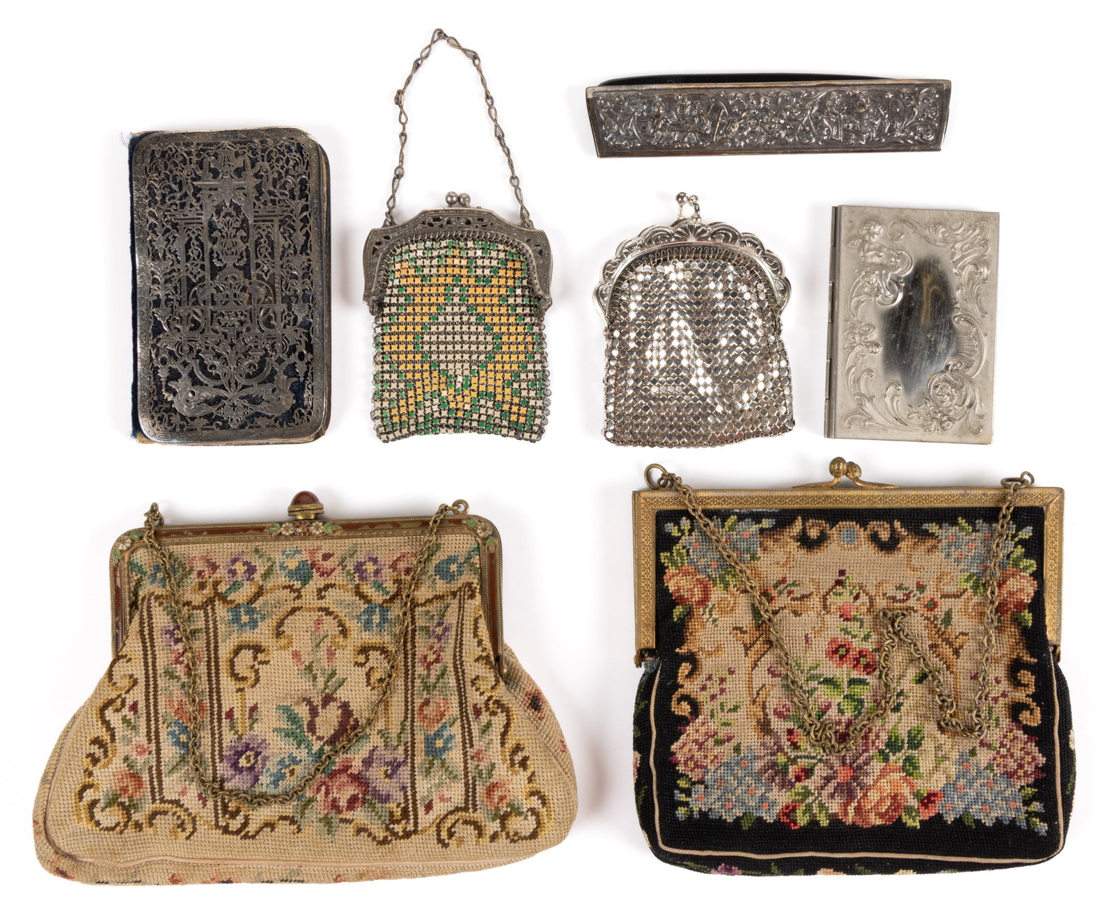 ANTIQUE / VINTAGE PURSES AND OTHER ACCESSORIES, LOT OF SEVEN (1 of 1)