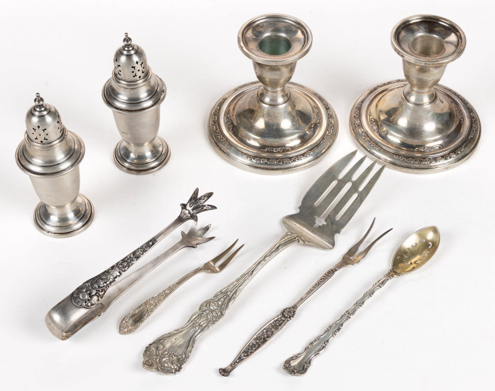 GORHAM AND OTHER STERLING SILVER ARTICLES, LOT OF NINE (1 of 1)