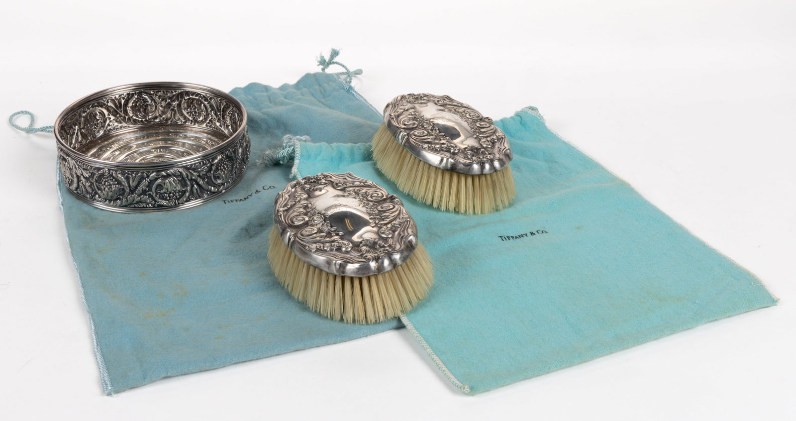TIFFANY & CO. STERLING-HANDLED AND SILVER-PLATED ARTICLES, LOT OF THREE (1 of 4)