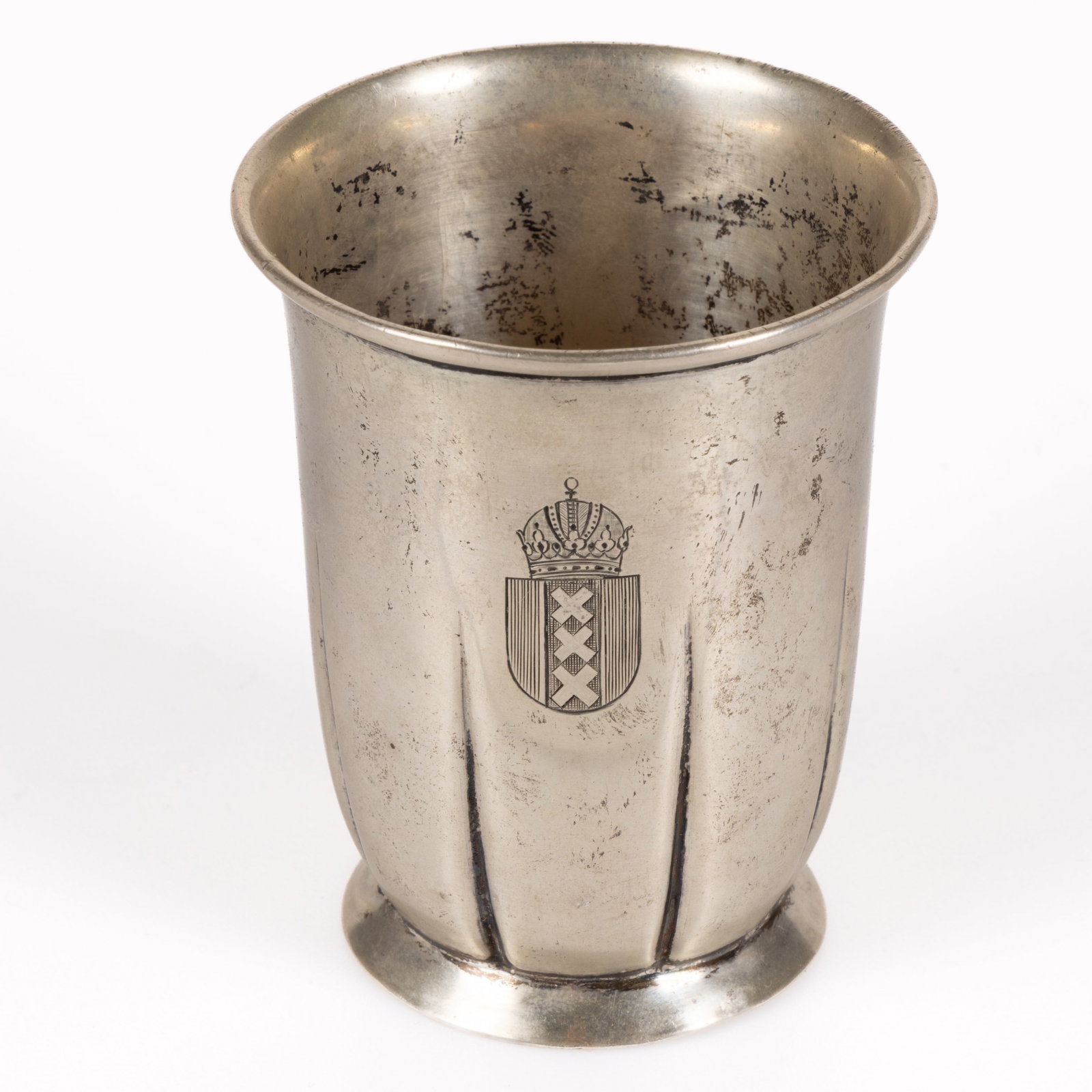 DUTCH 0.833 SILVER ART DECO CHRISTENING CUP (1 of 2)