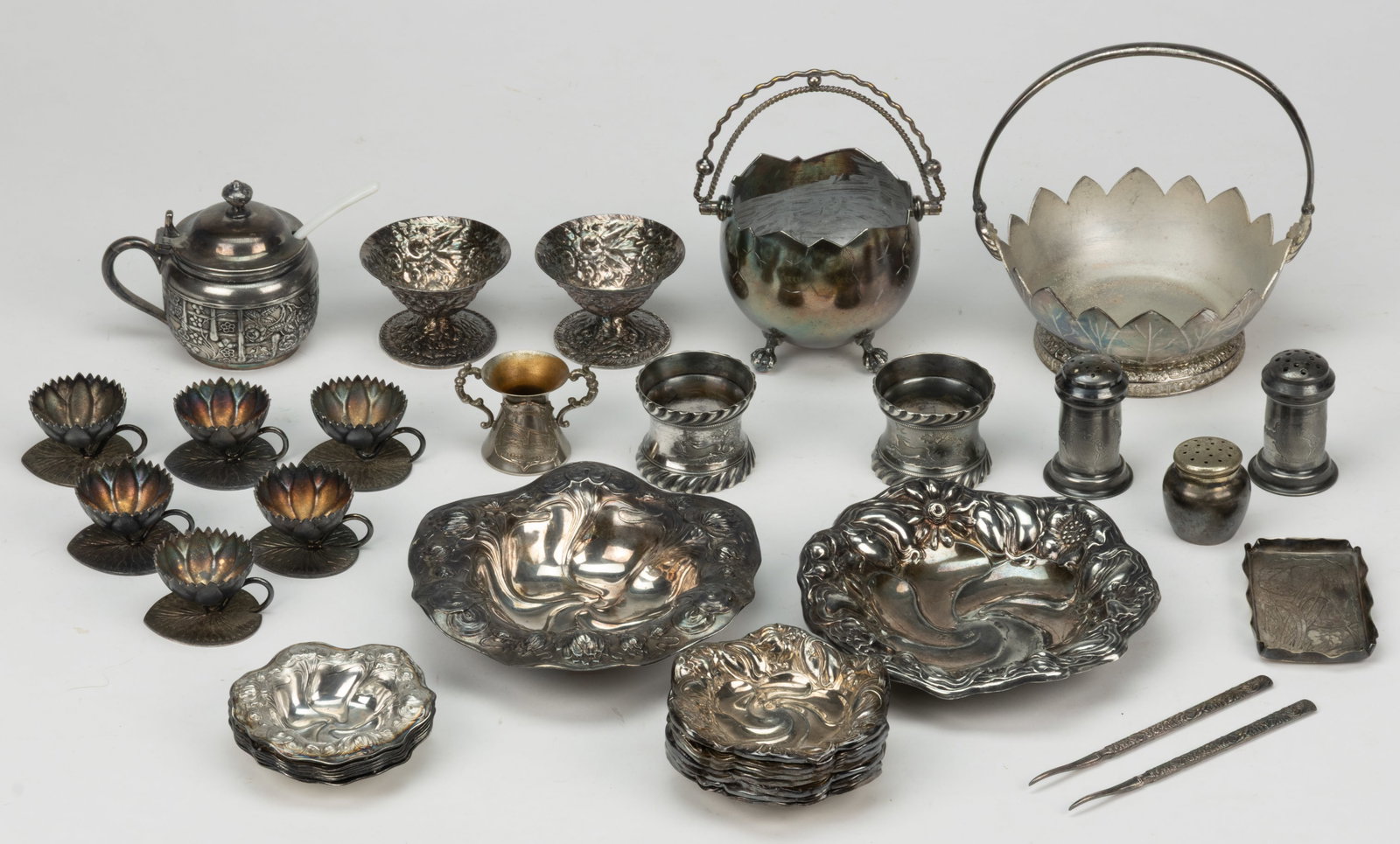 ASSORTED SILVER-PLATED ARTICLES, LOT OF 35 (1 of 1)