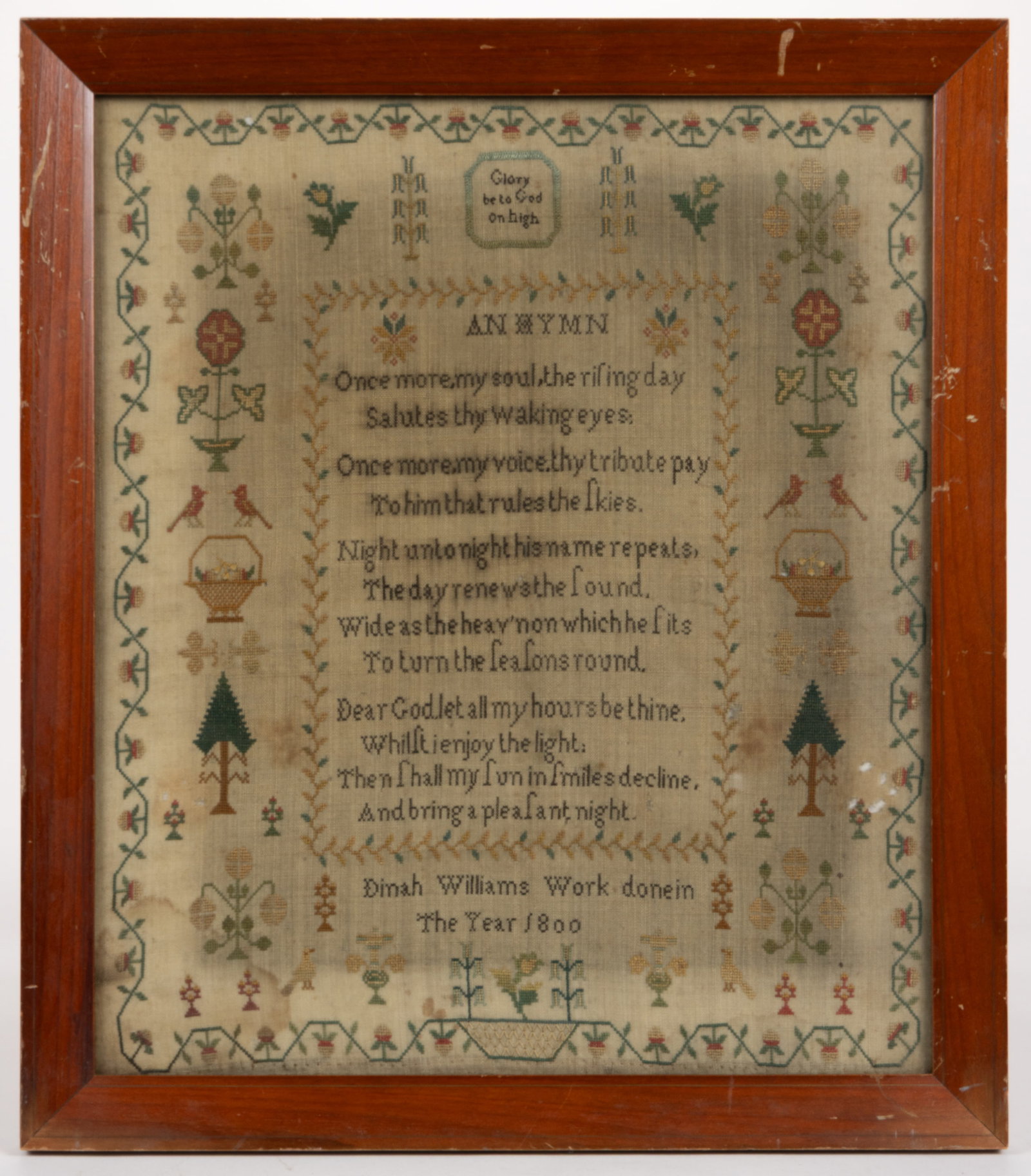 BRITISH HYMN NEEDLEWORK SAMPLER (1 of 4)