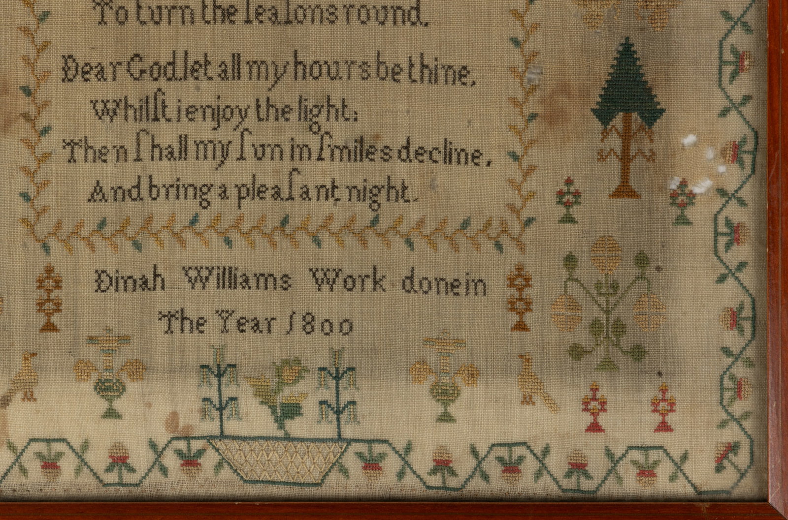 BRITISH HYMN NEEDLEWORK SAMPLER - 3