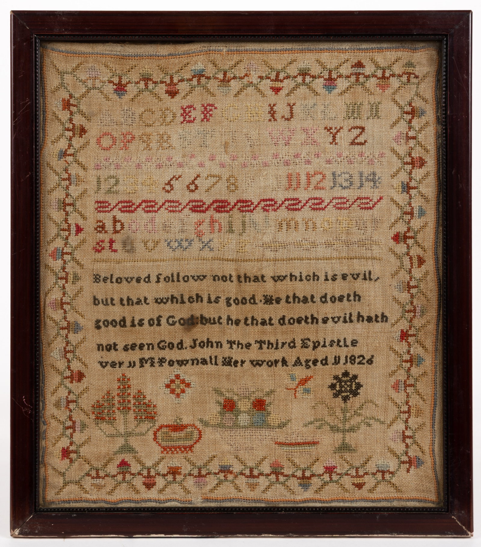 BRITISH NEEDLEWORK SAMPLER (1 of 4)