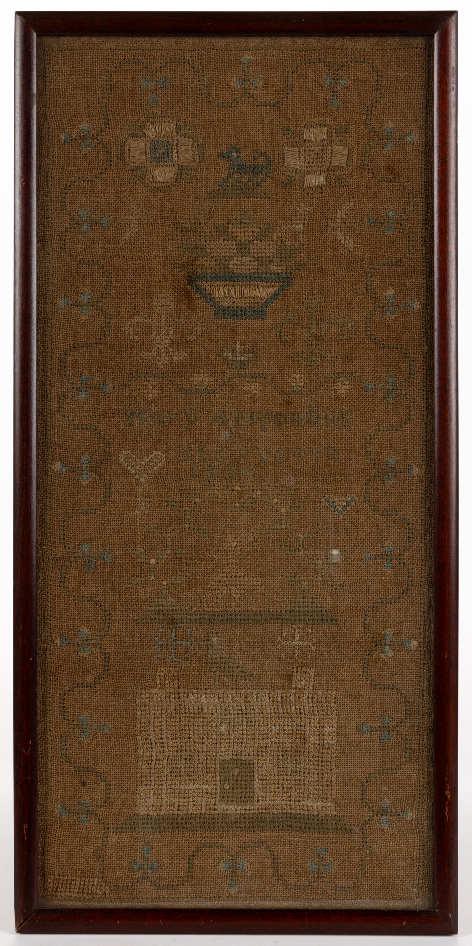 BRITISH PICTORIAL NEEDLEWORK SAMPLER (1 of 5)