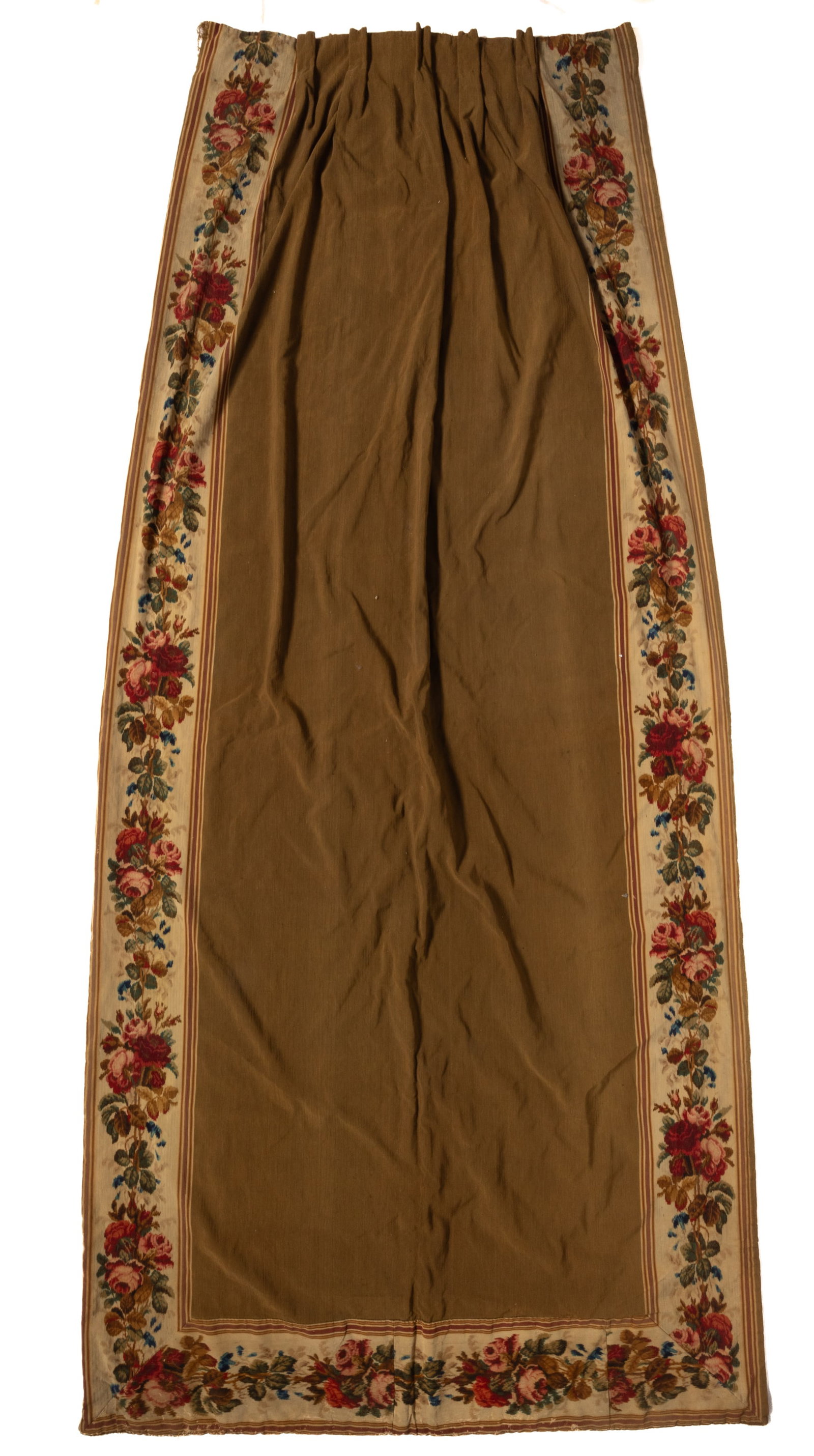 ANTIQUE WOOL LARGE CURTAIN PANEL (1 of 4)