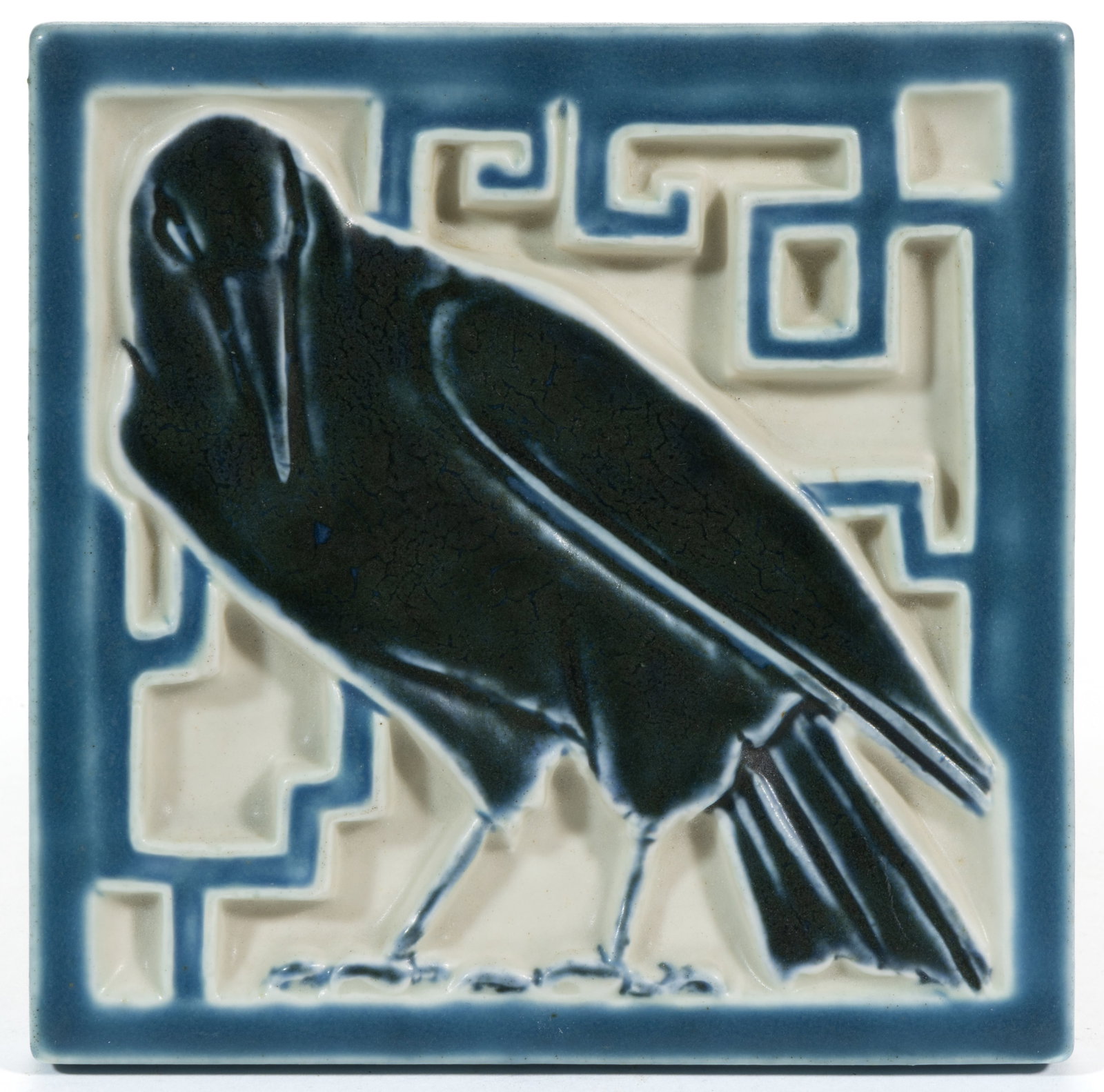 AMERICAN ROOKWOOD ART POTTERY TRIVET TILE (1 of 2)