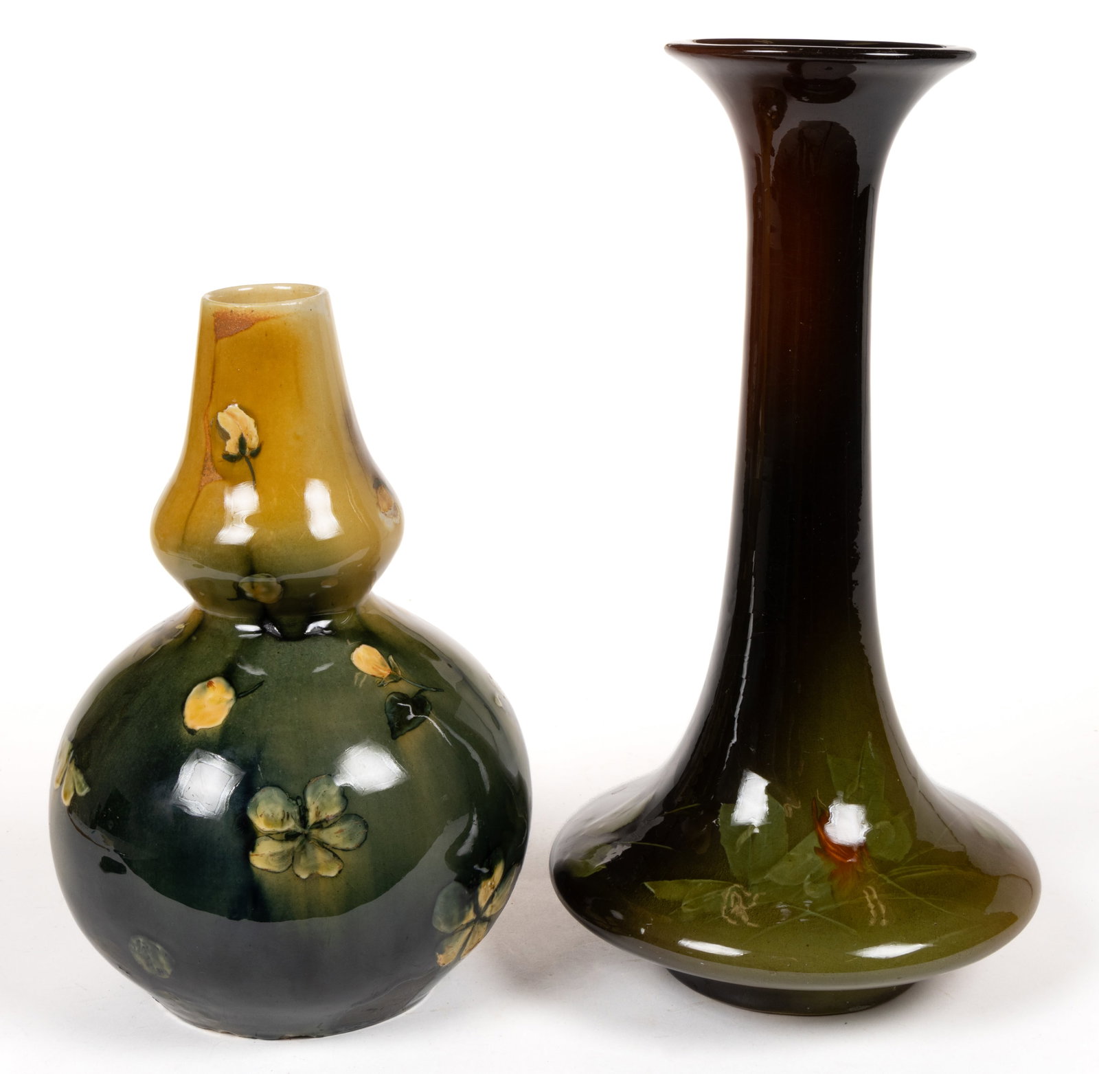 AMERICAN ART POTTERY STANDARD-TYPE GLAZE VASES, LOT OF TWO (1 of 4)