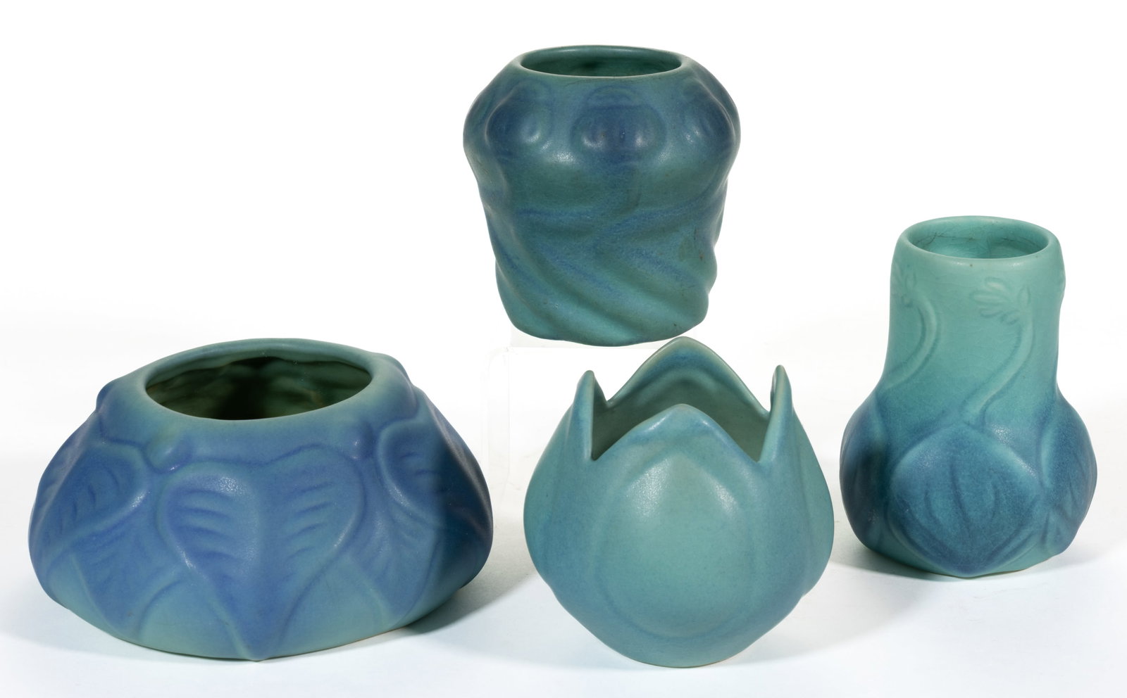 AMERICAN VAN BRIGGLE ART POTTERY VASES, LOT OF FOUR (1 of 2)