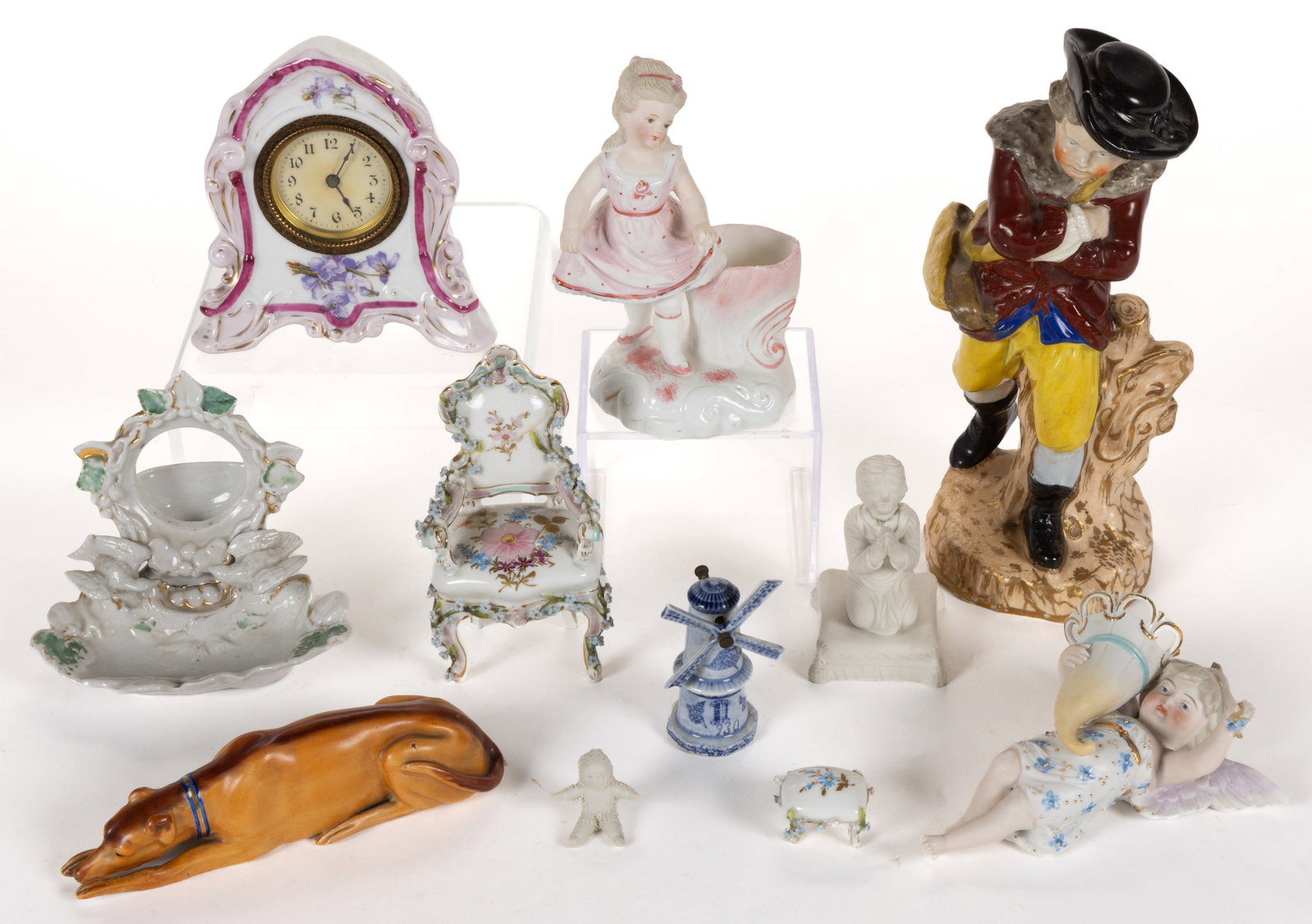 CONTINENTAL PORCELAIN FIGURES AND OTHER ARTICLES, LOT OF 11 (1 of 1)